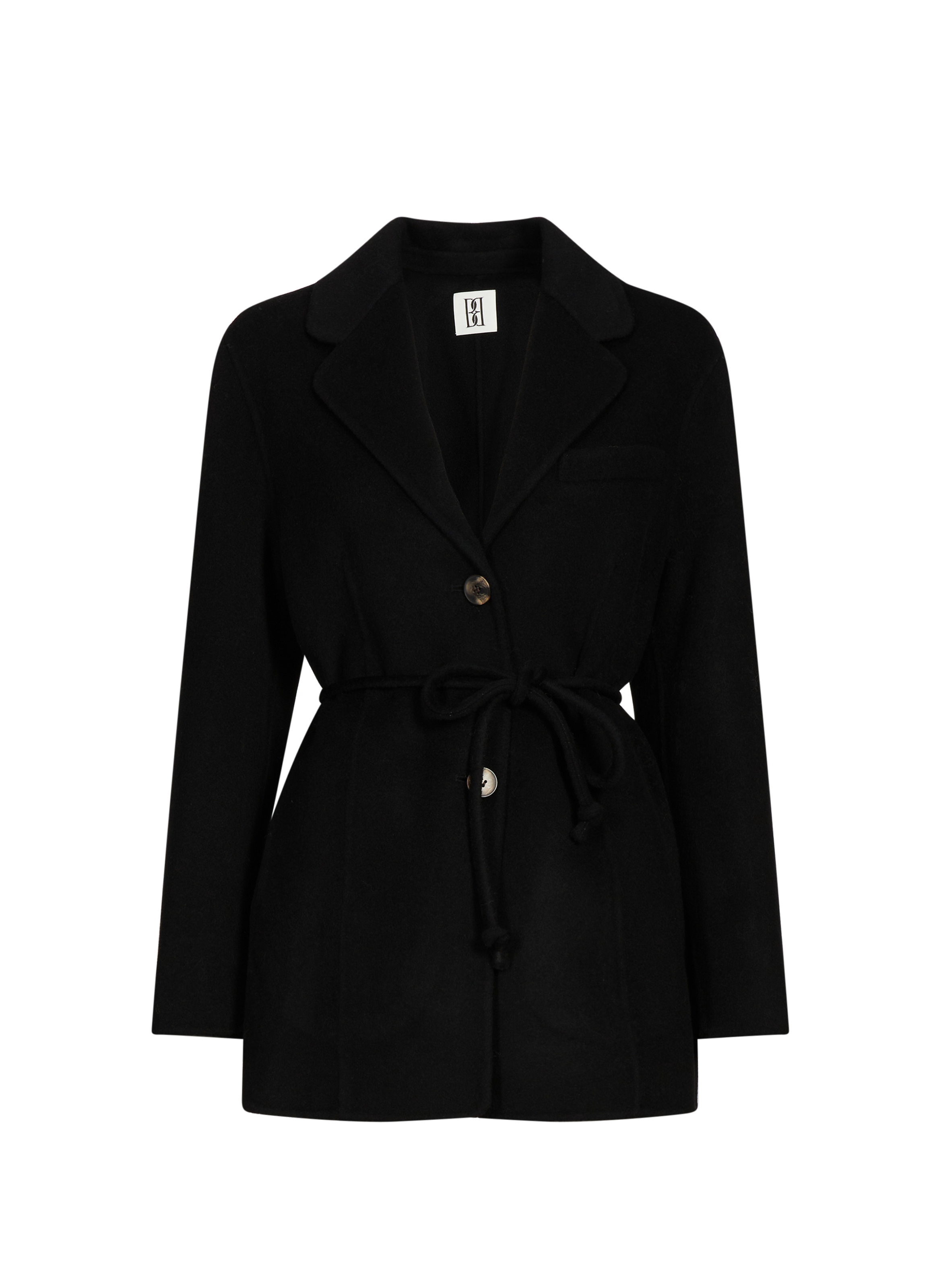 BY MALENE BIRGER Two-tone wool blazer Black