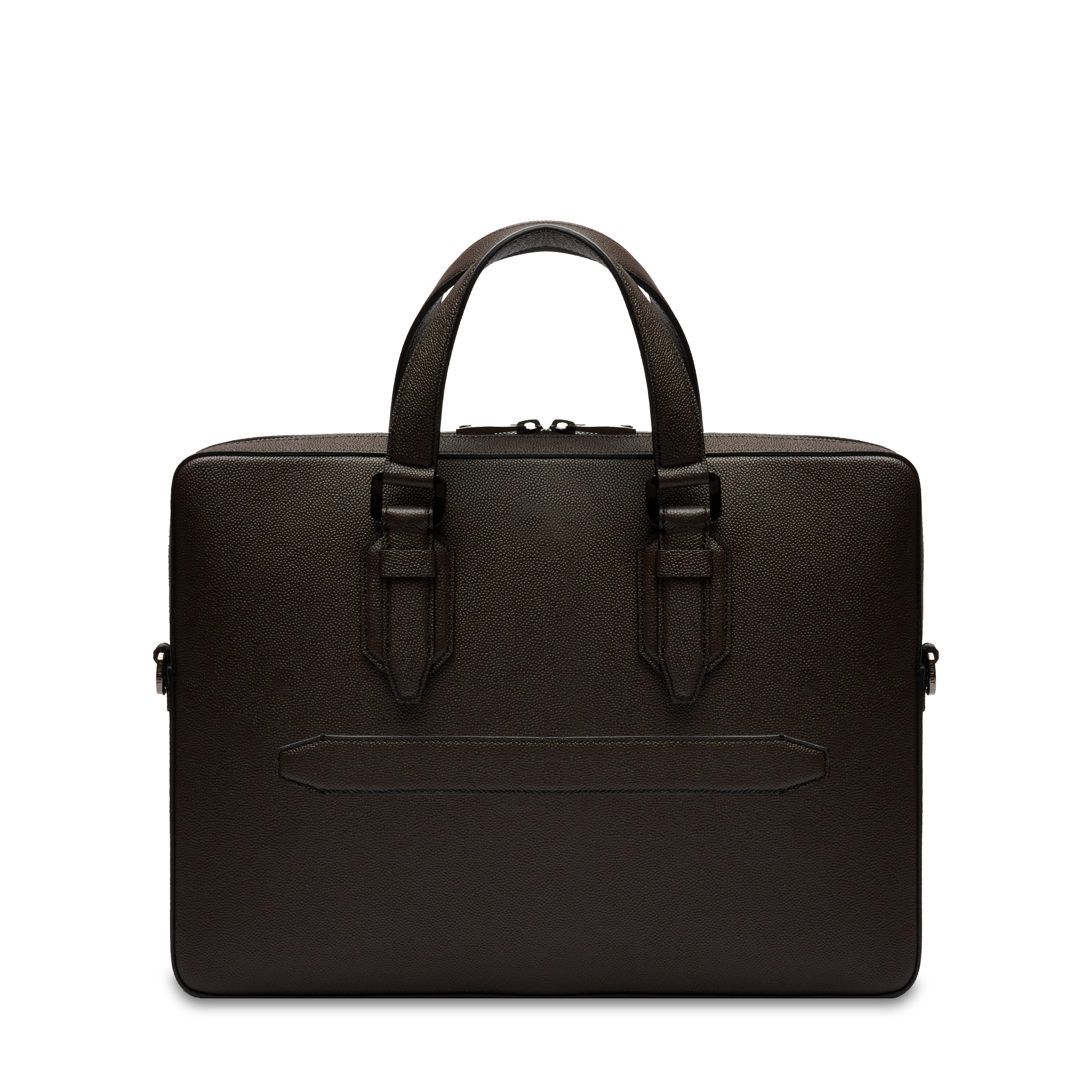 Porte-documents zippé 14" charlie de lancel en cuir LANCEL Gris