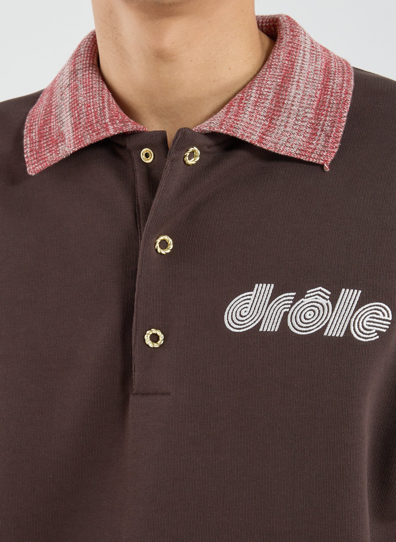 Le polo sport DROLE DE MONSIEUR Marron