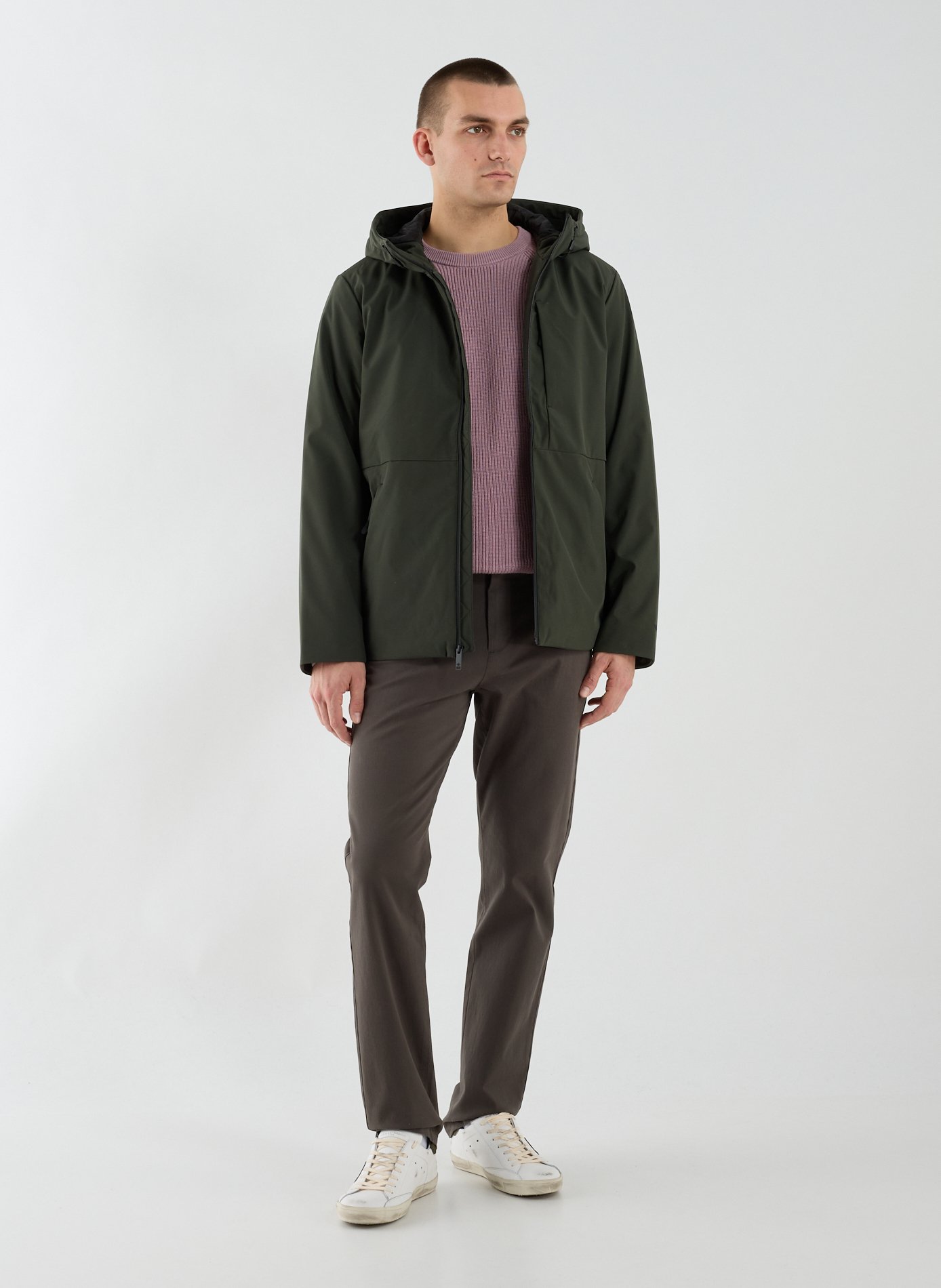 Blouson à capuche en coton mélangé DOCKERS Kaki