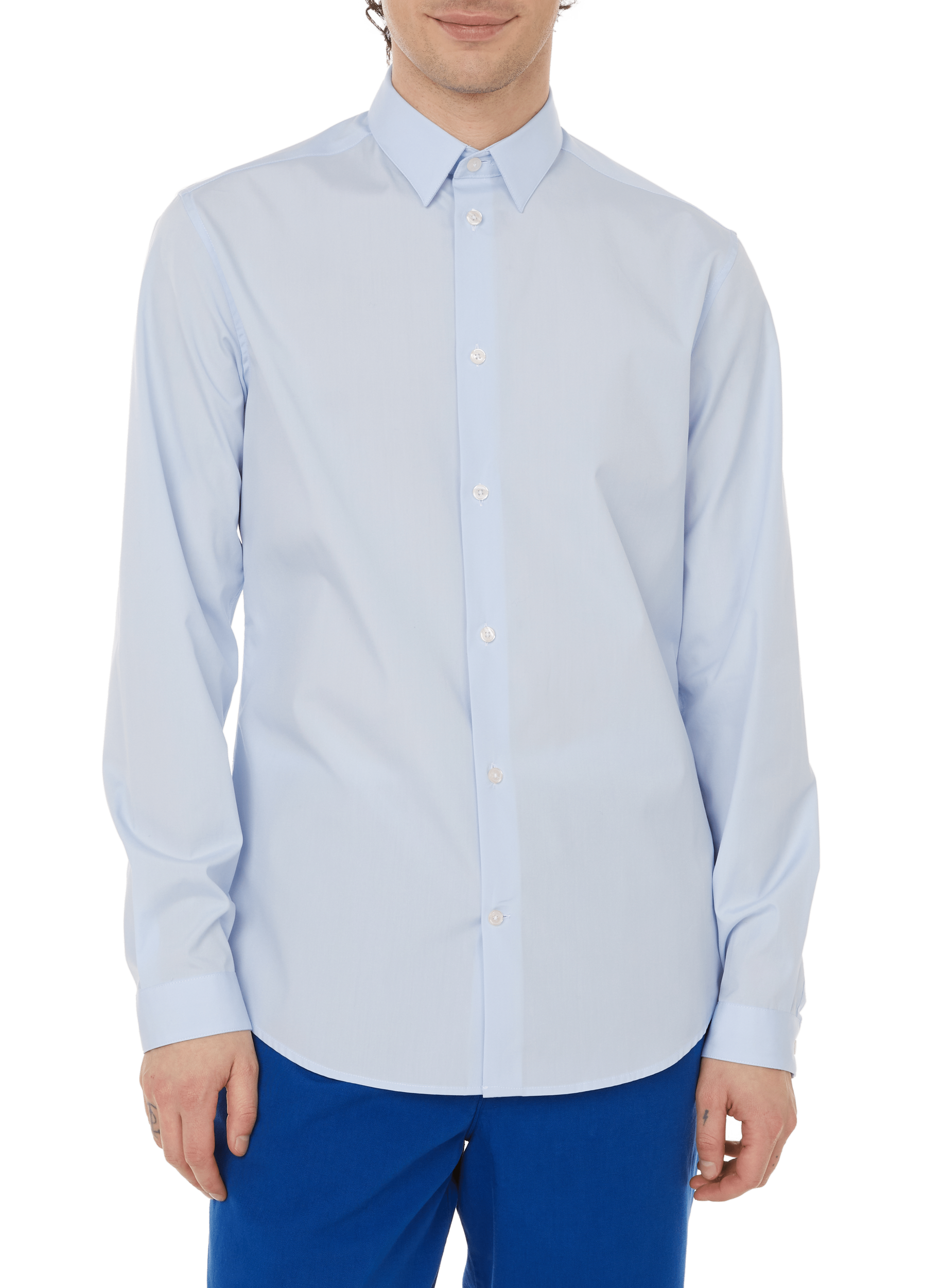 Cotton shirt AU PRINTEMPS PARIS Blue