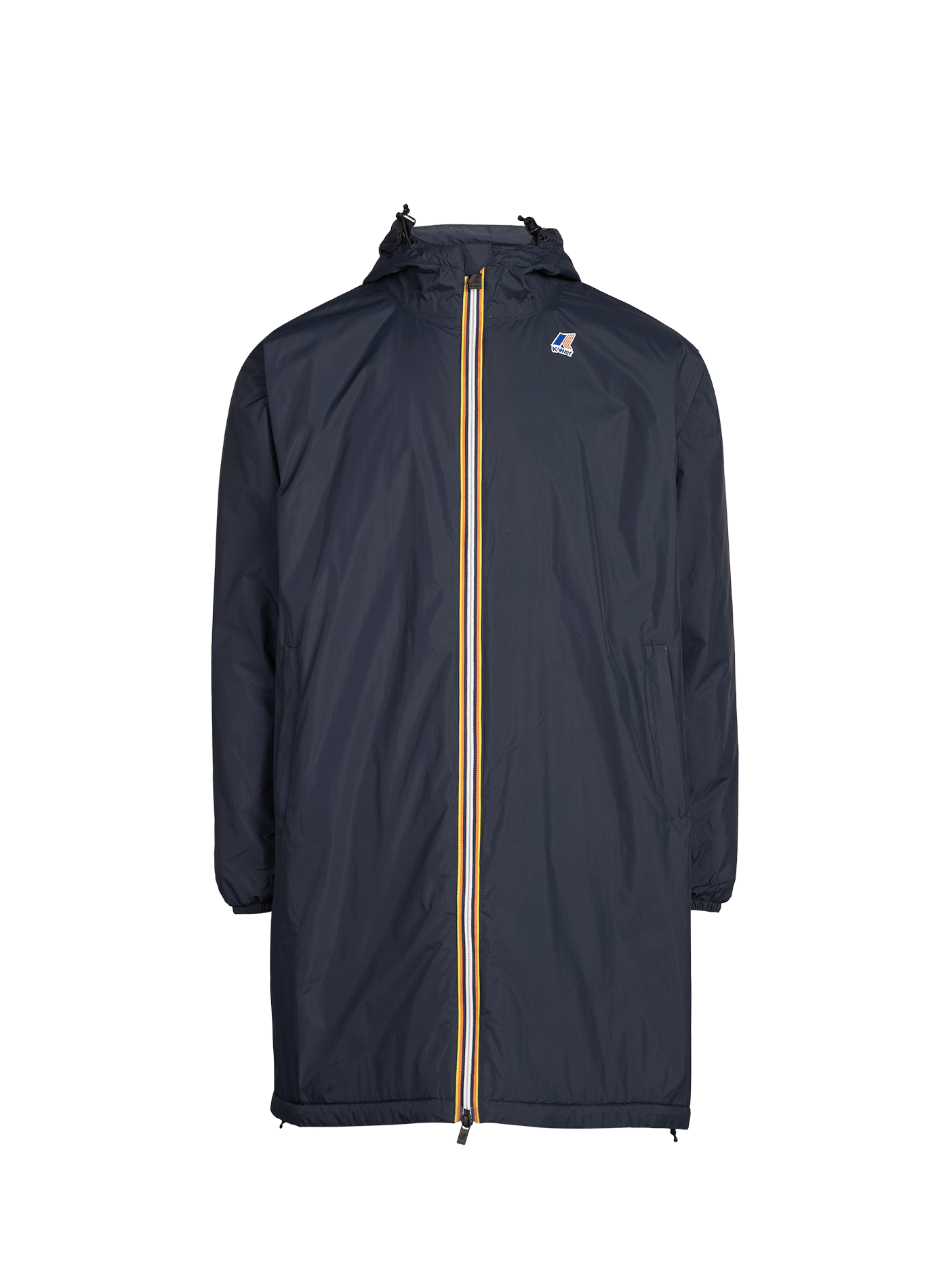 Parka mi-longue à capuche K-WAY Bleu