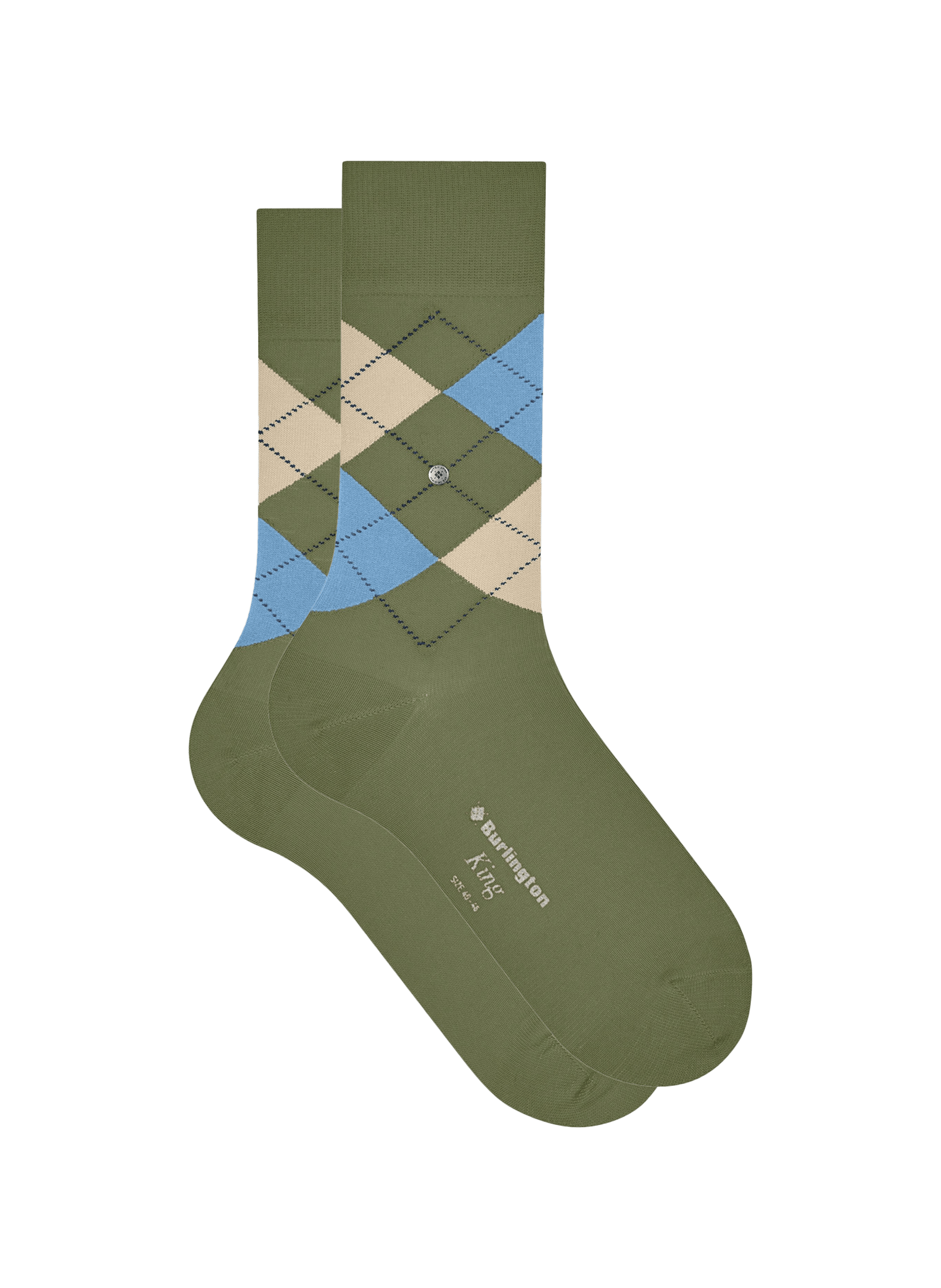 Chaussettes en coton BURLINGTON Kaki