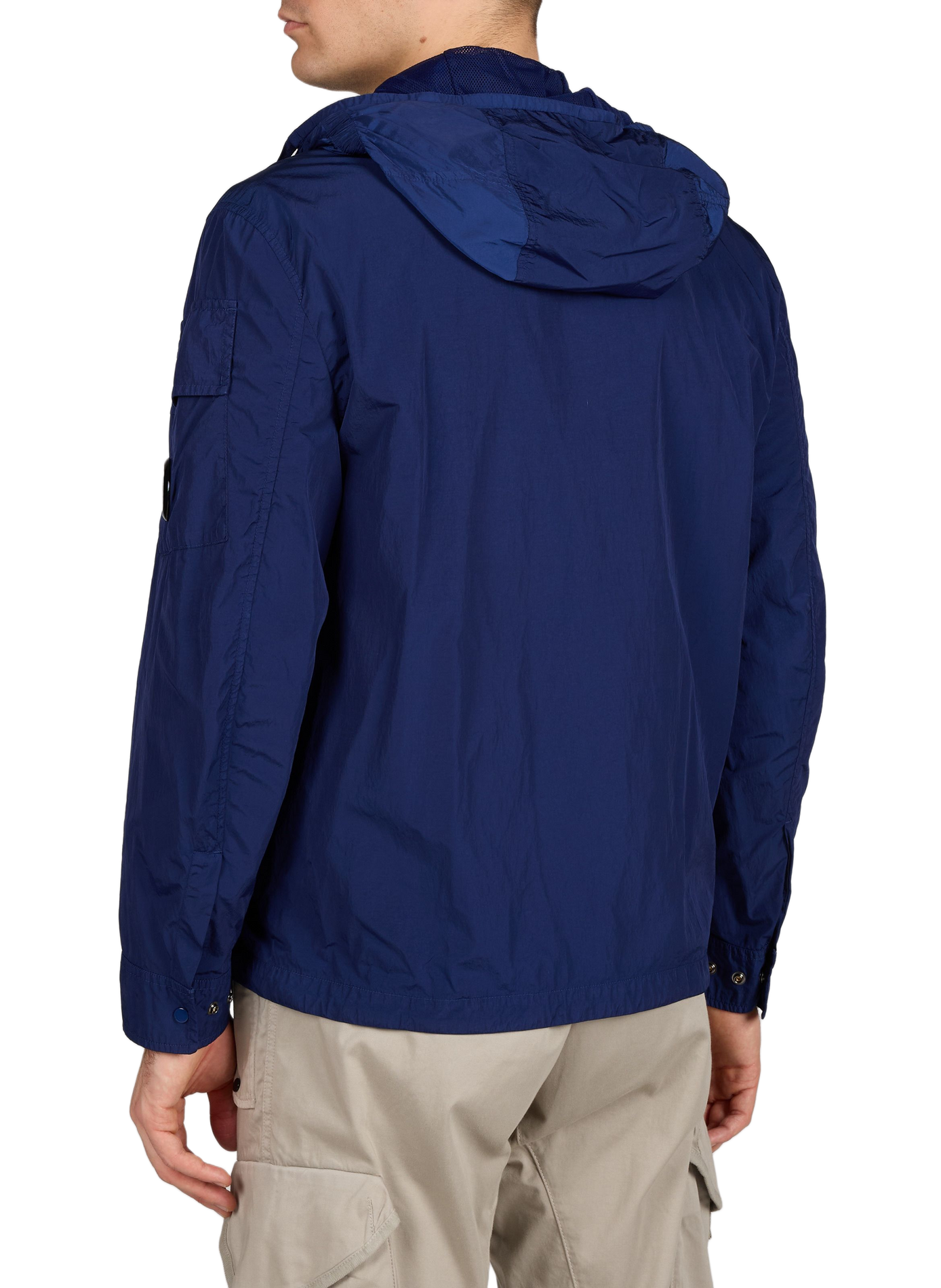 Surchemise zippée à capuche CP COMPANY Bleu