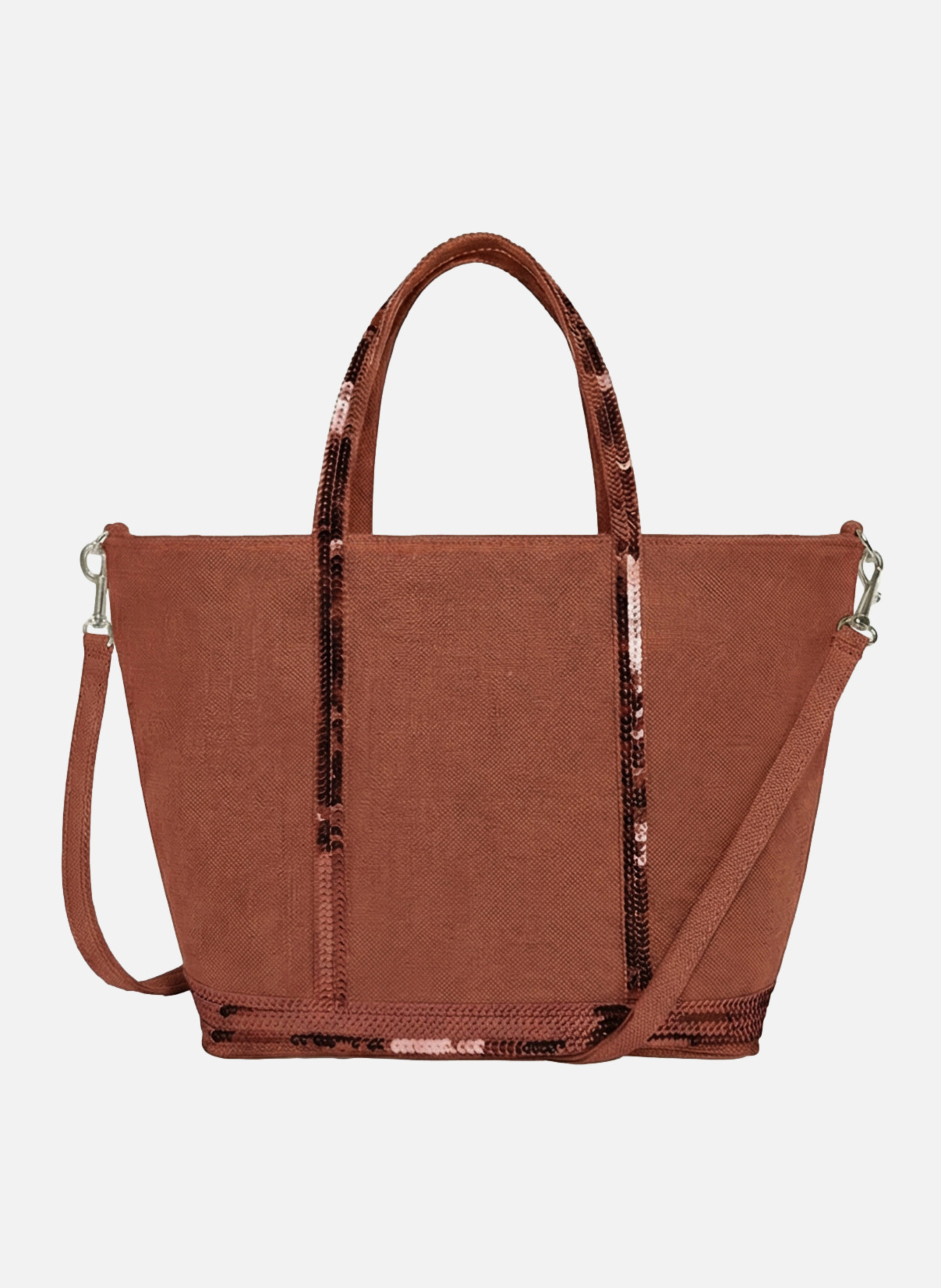 Cabas s zippé en lin VANESSA BRUNO Orange