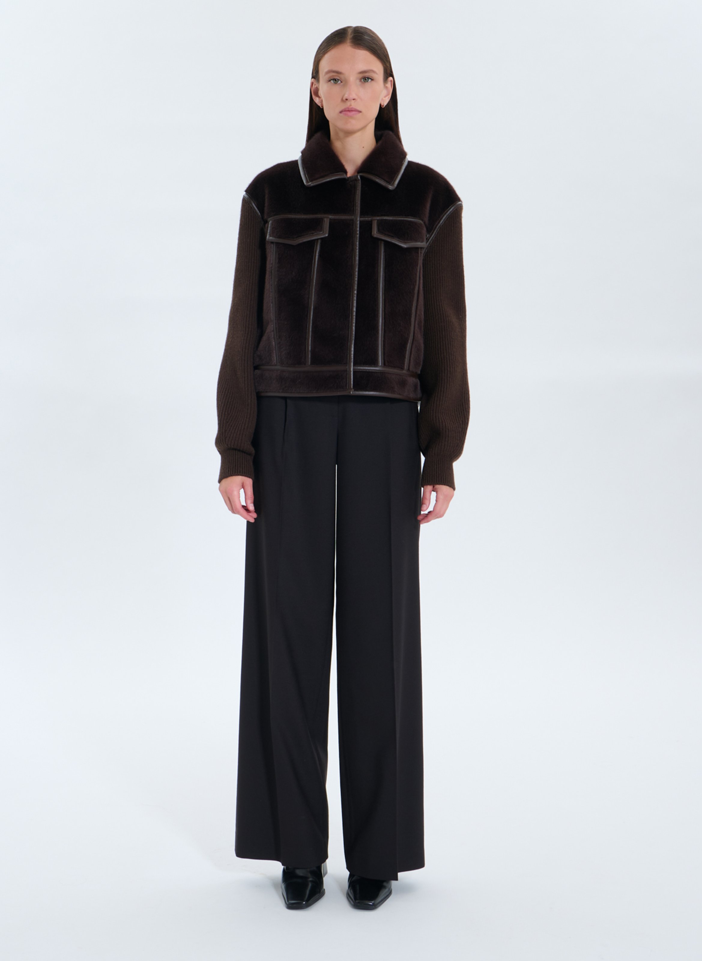 Manteau  majda ZAPA Marron