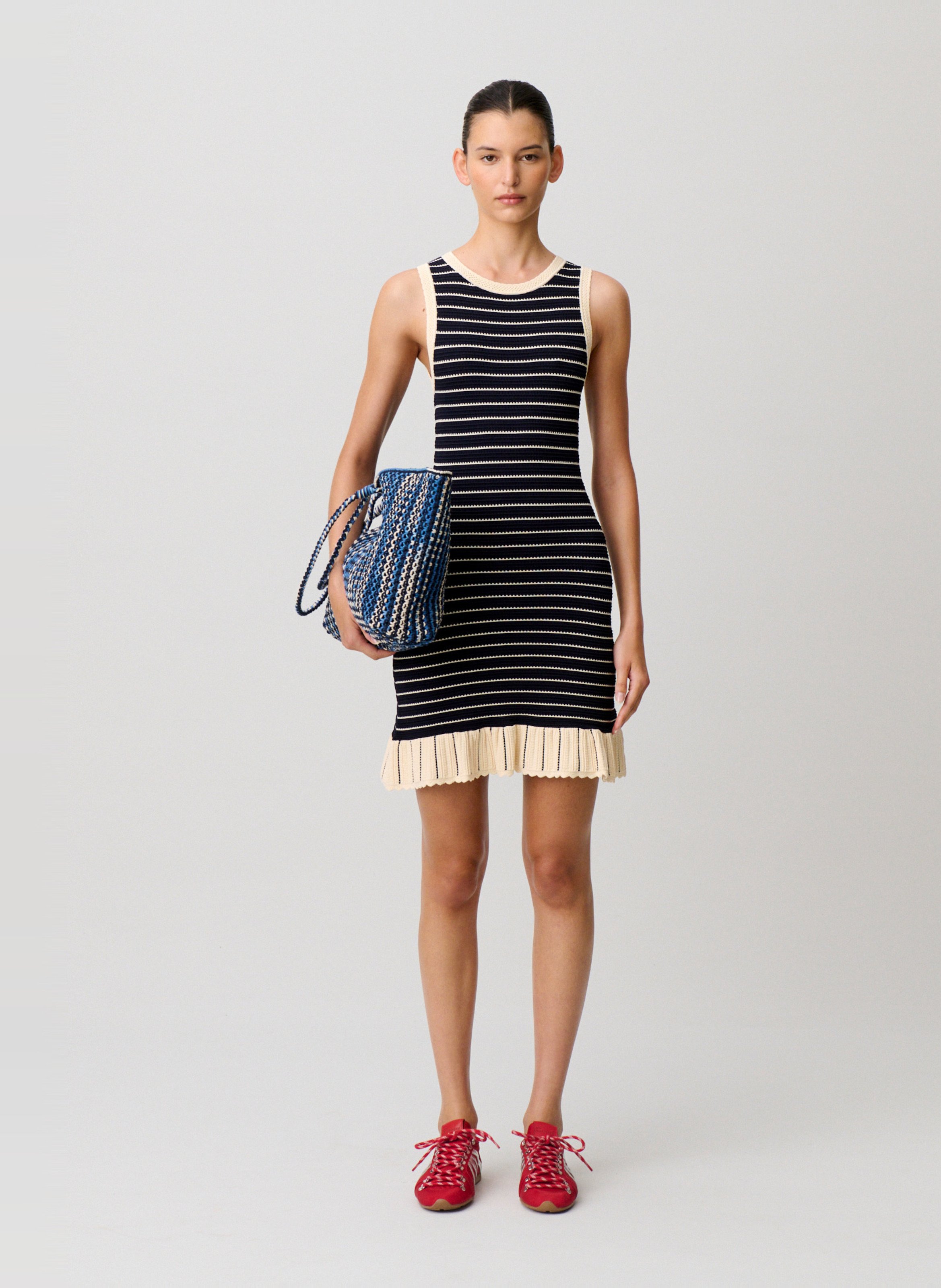 Robe moulante courte en maille CLAUDIE PIERLOT Multicolore