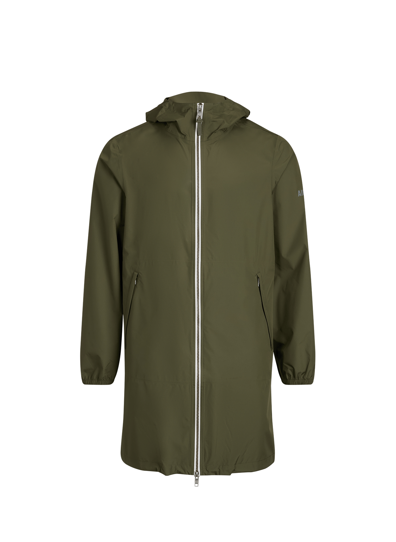 Mid-length hooded jacket AIGLE Khaki