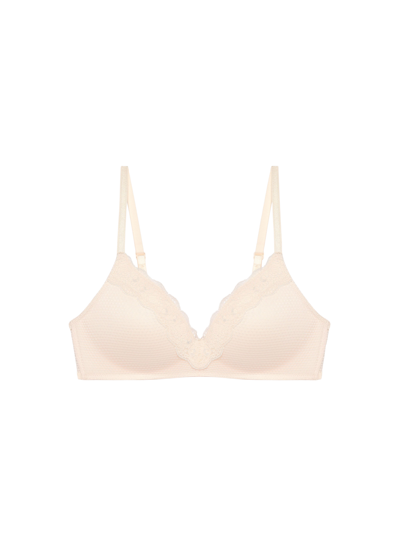 Textured lace edge bra Brooklyn PASSIONATA Beige