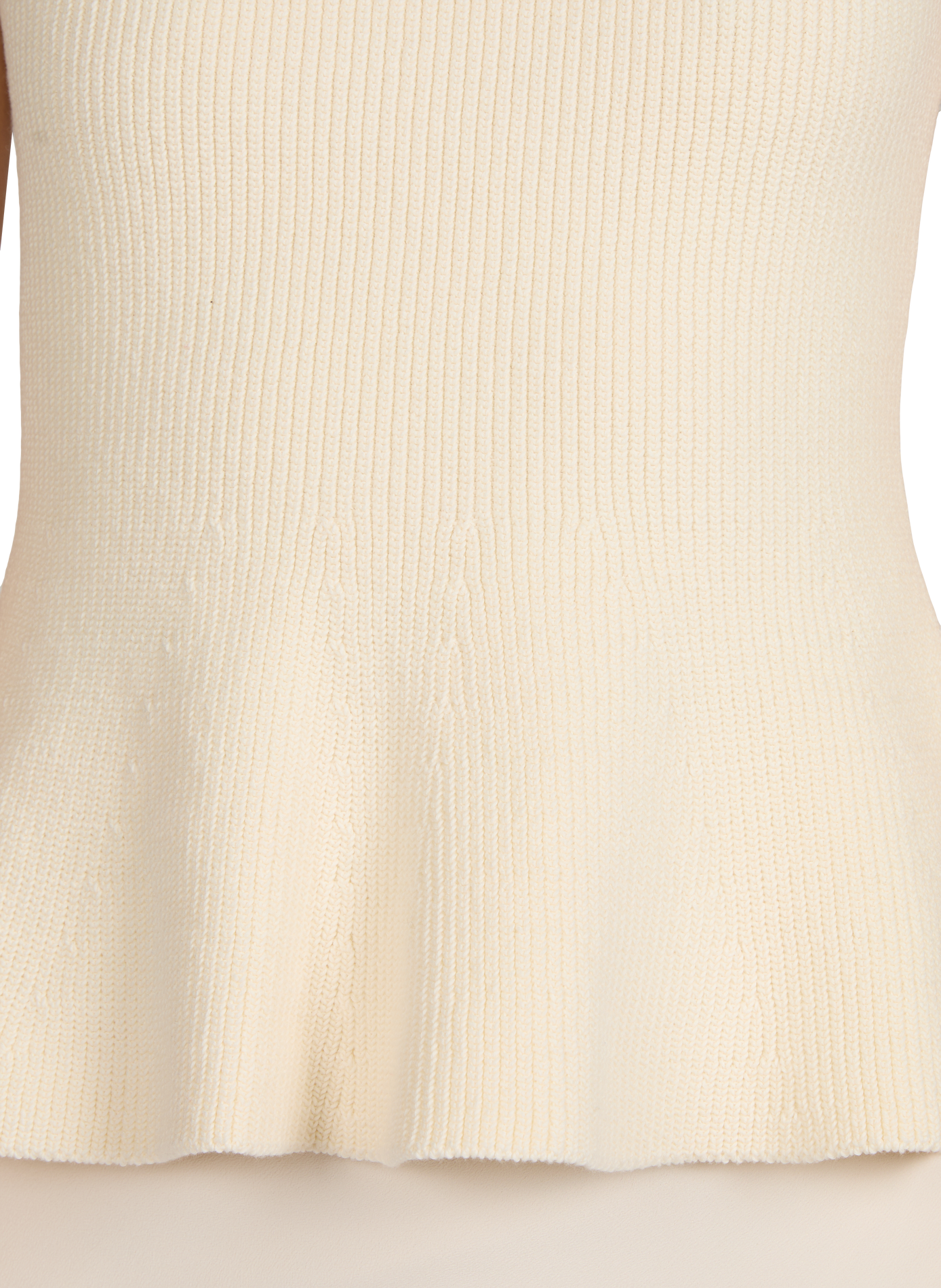 Fitted top with boat neck in cotton knit ROHE FRAMES Beige