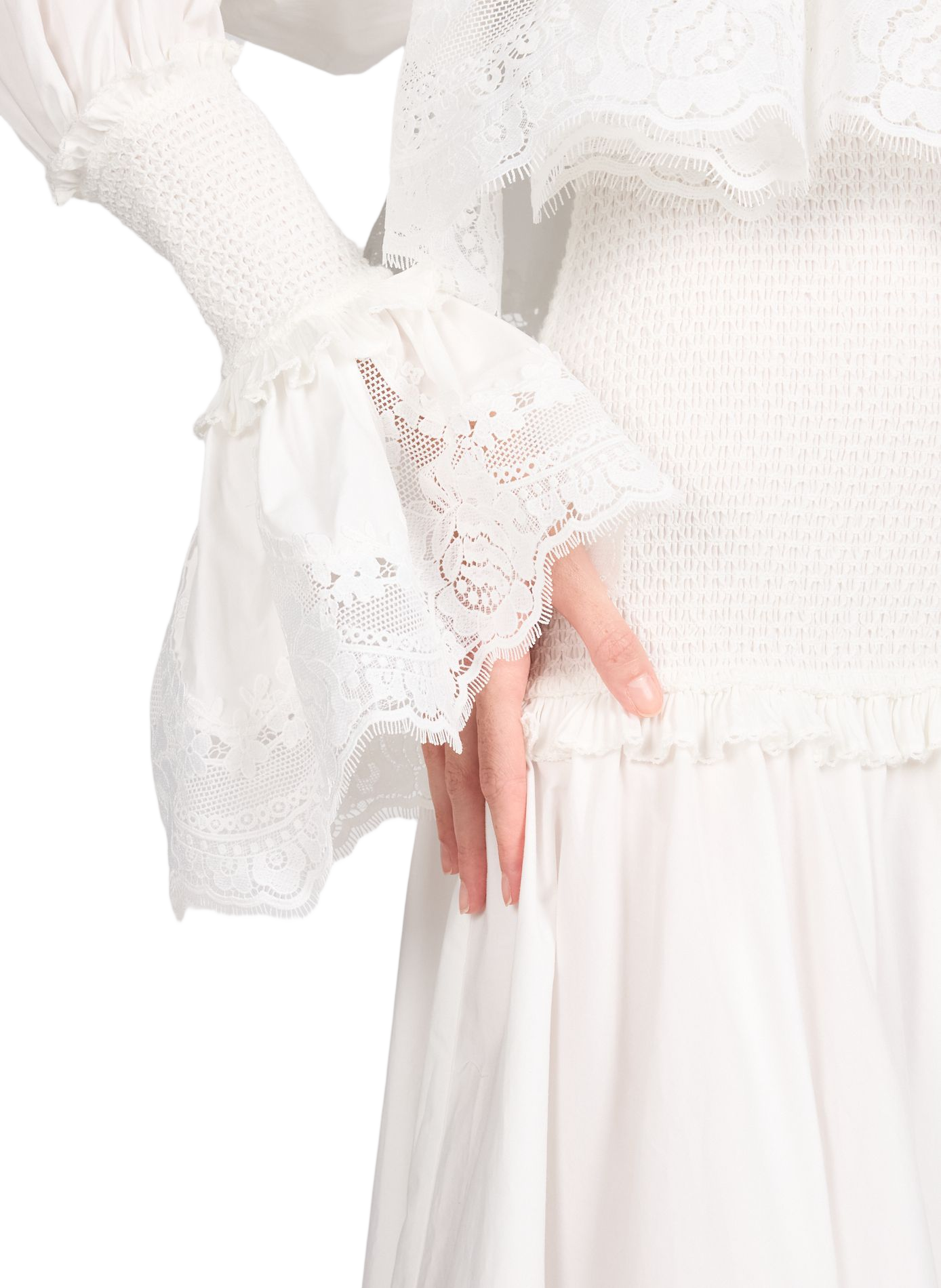 Maxikleid Alchemy aus Baumwolle ZIMMERMANN Weiss