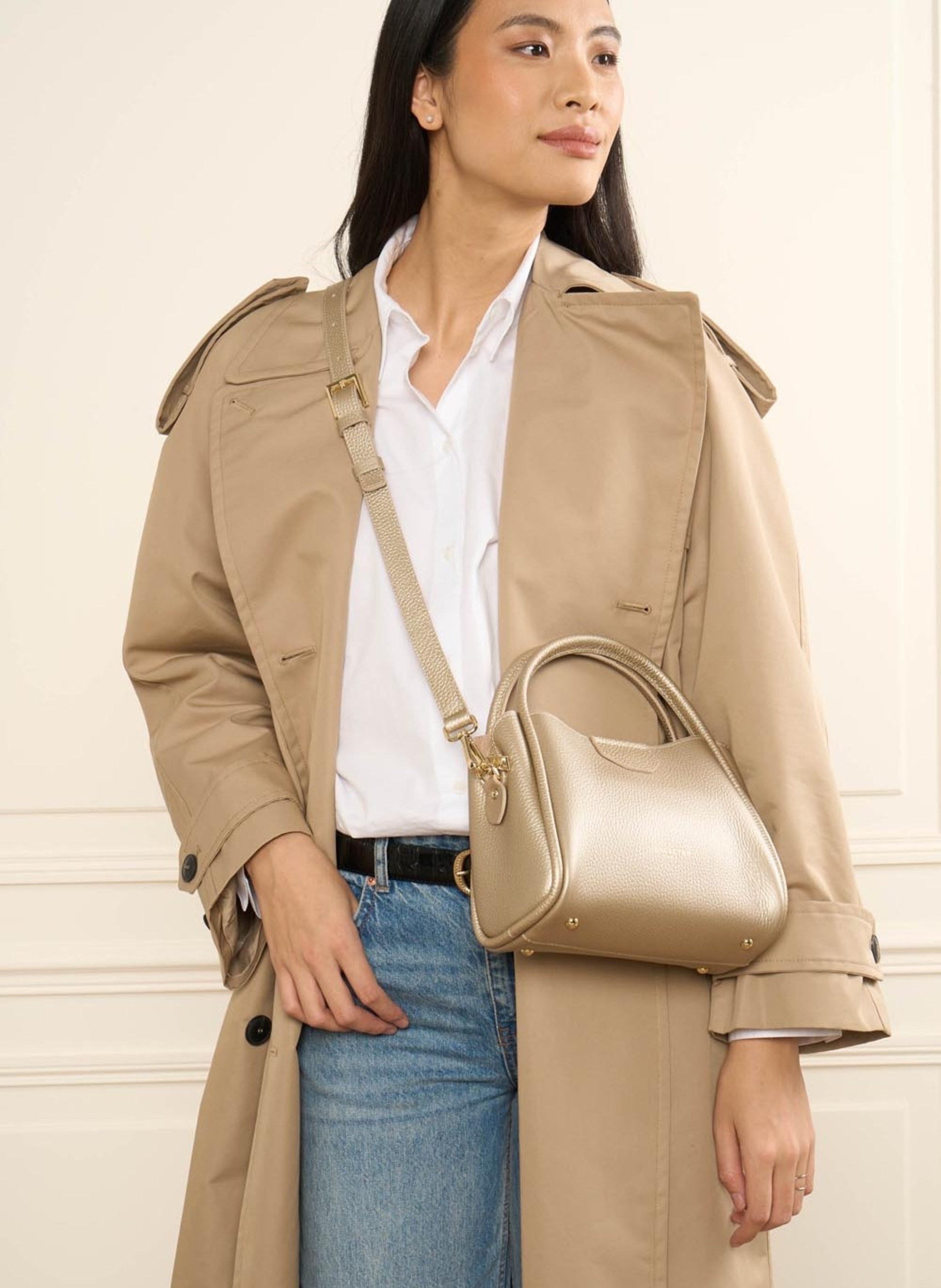 Small handbag - ida double LANCASTER Golden
