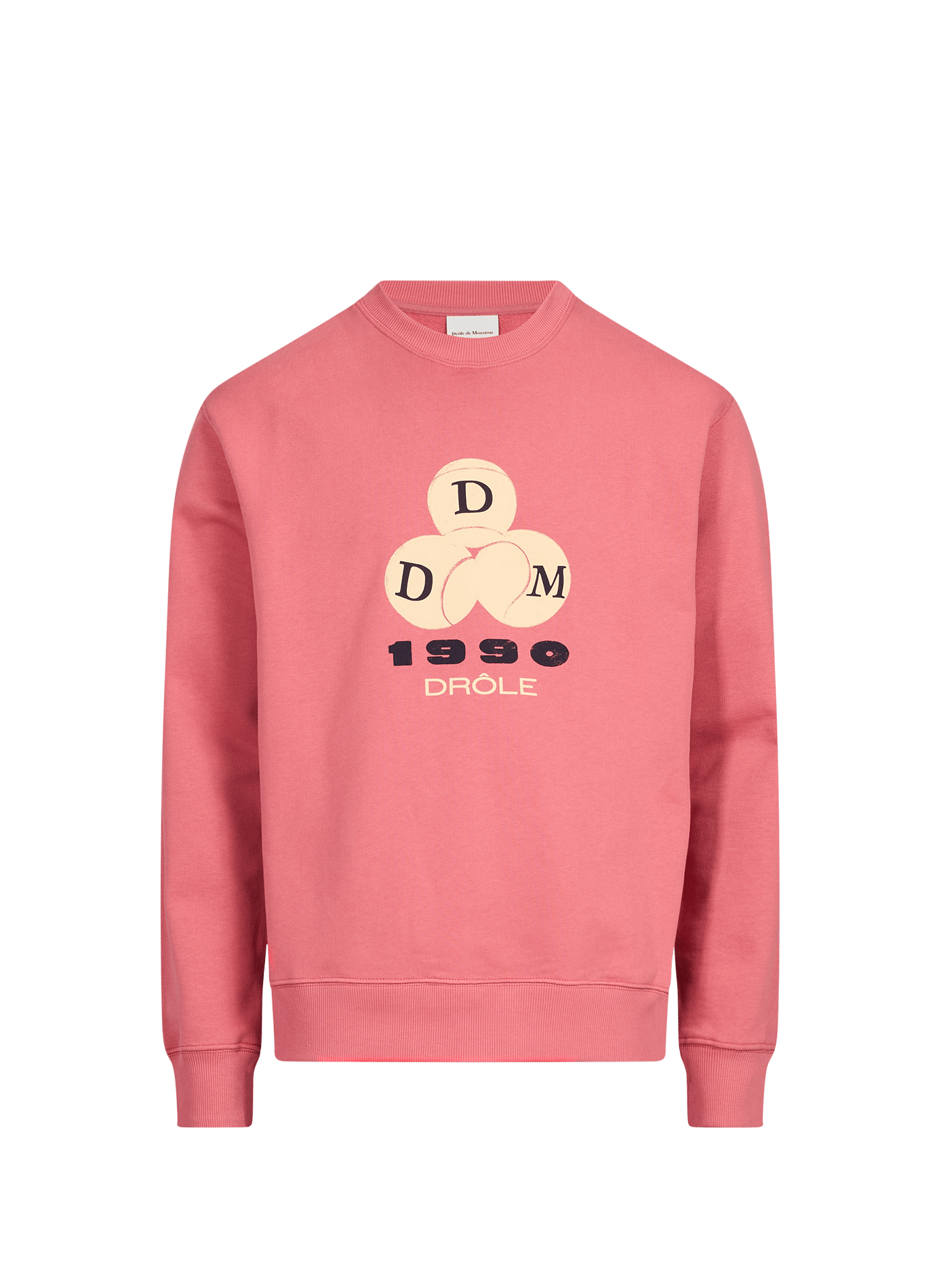 Cotton sweatshirt DROLE DE MONSIEUR Pink