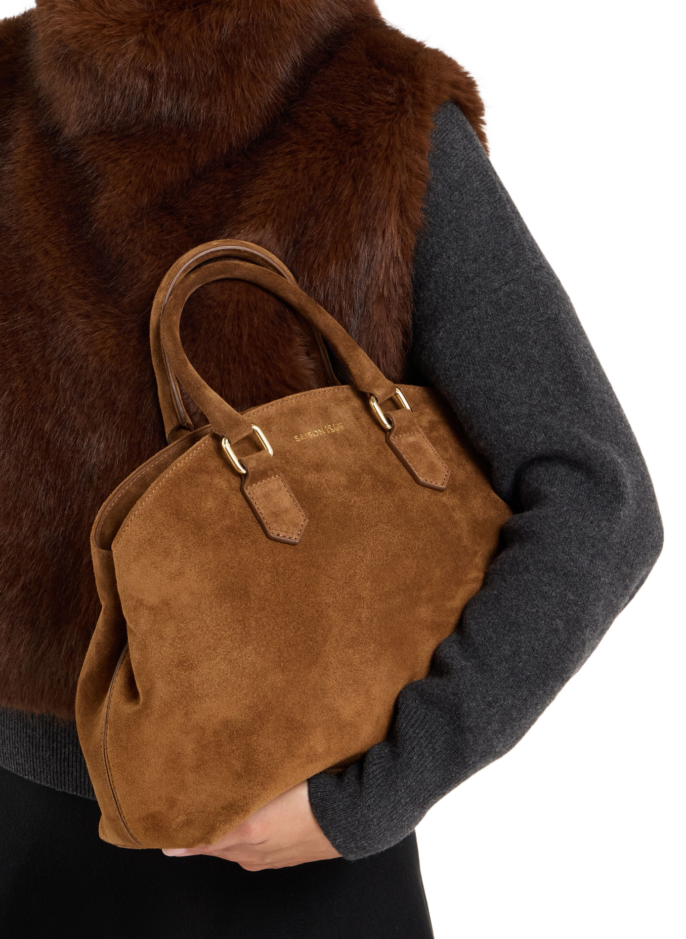 Hadrien leather handbag SAISON 1865 Brown