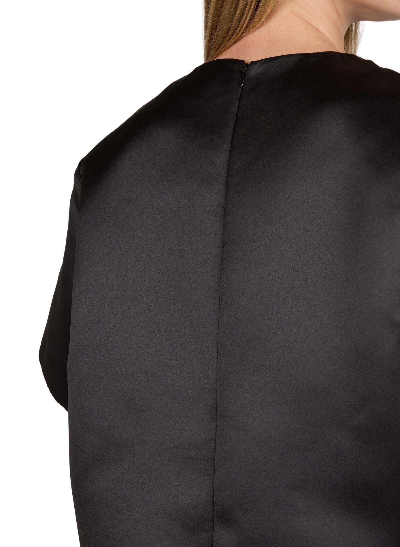 Glänzendes Oversized-T-Shirt TOTEME Schwarz
