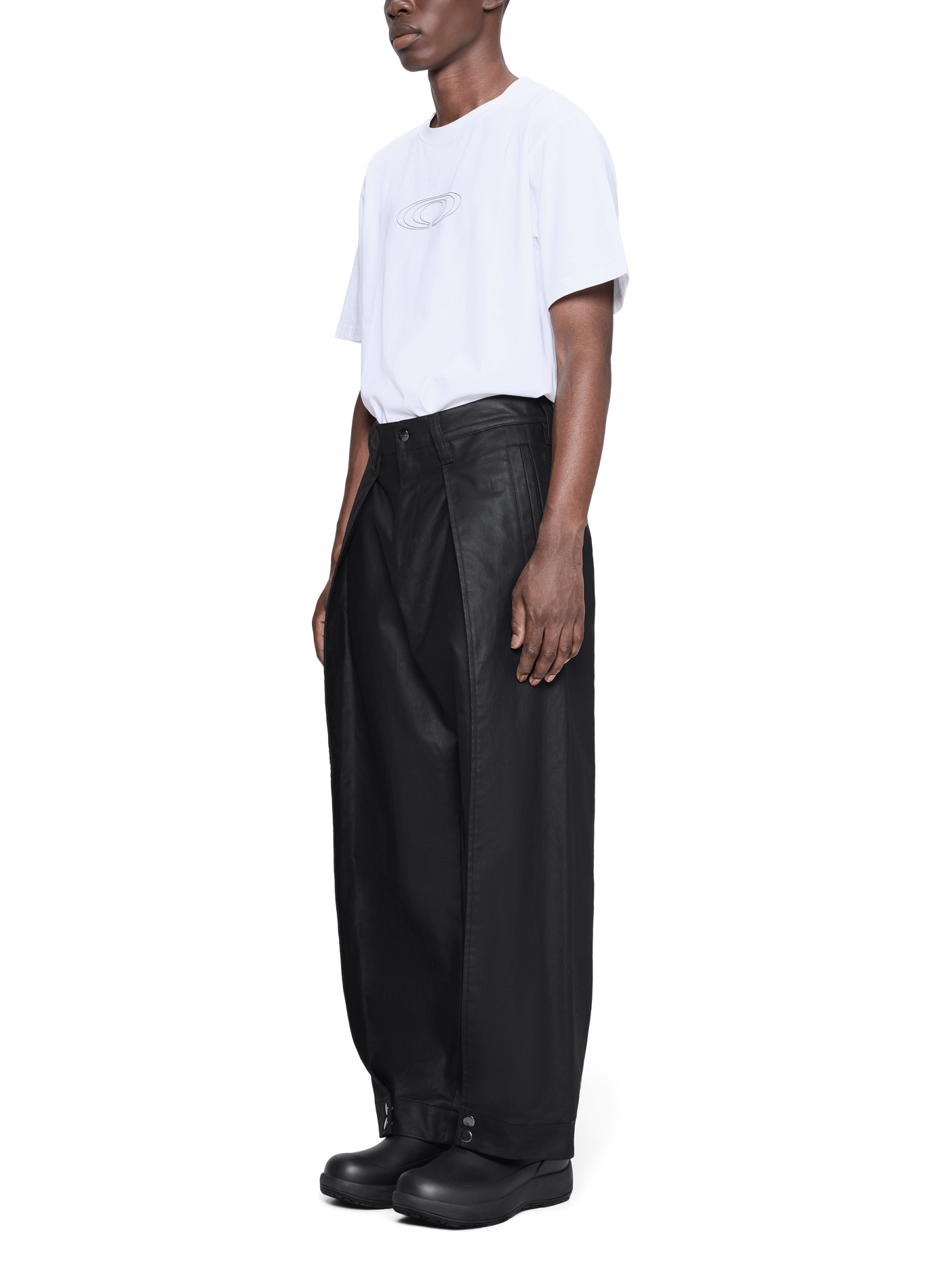 Pantalon large RAINS Noir
