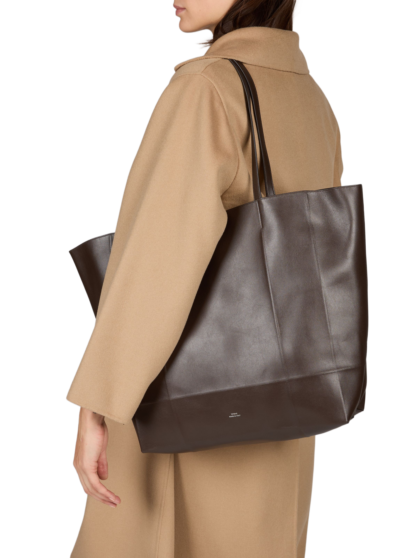 Rindleder Shopper-Tasche TOTEME Braun