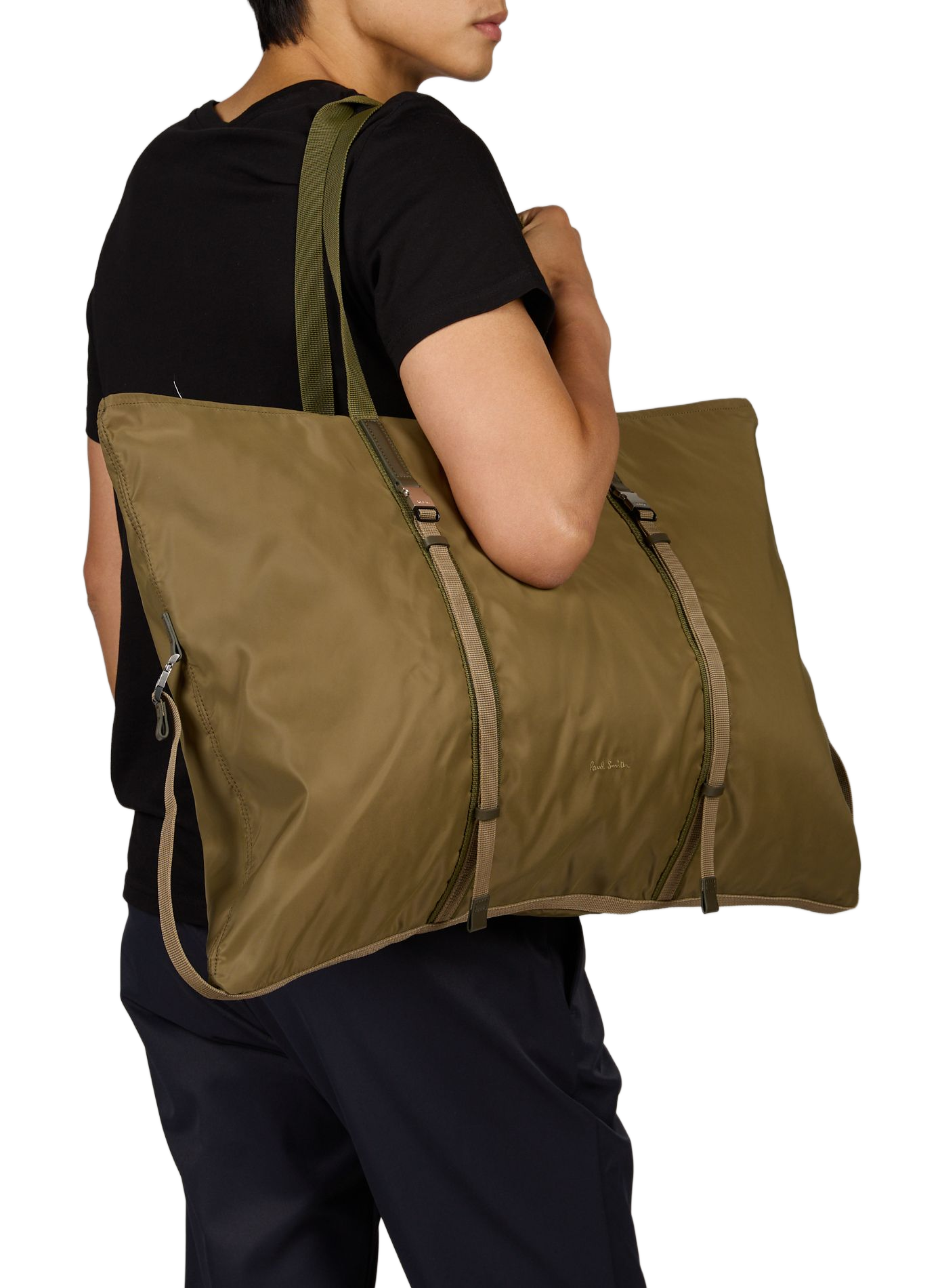 Sac de voyage à détails boucles et logo brodé PAUL SMITH Marron