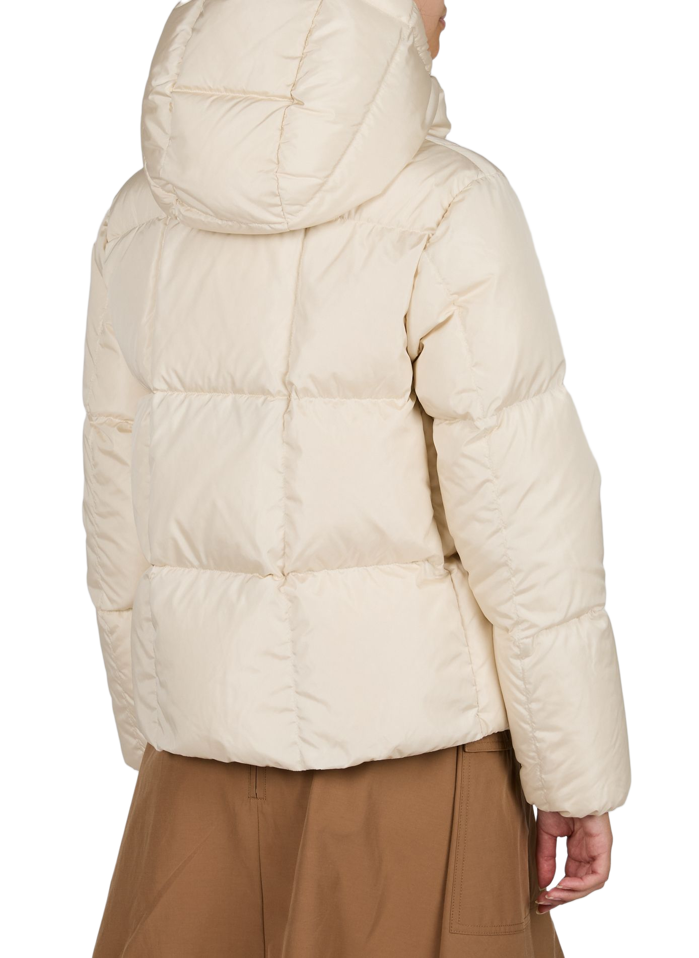 Removable hood padded jacket Castelnew MONCLER Beige