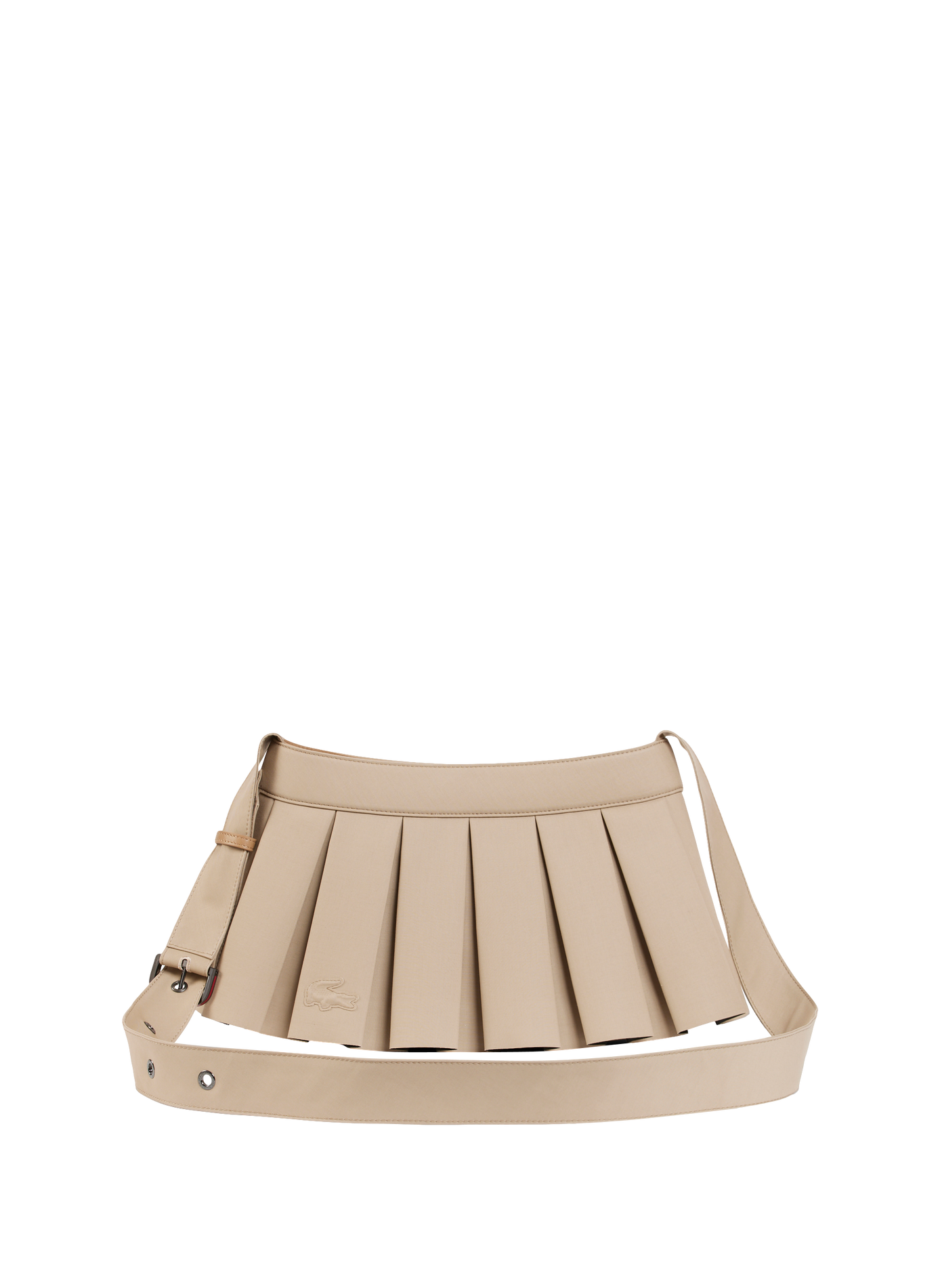 Trench-Schultertasche aus Baumwolle. LACOSTE Beige