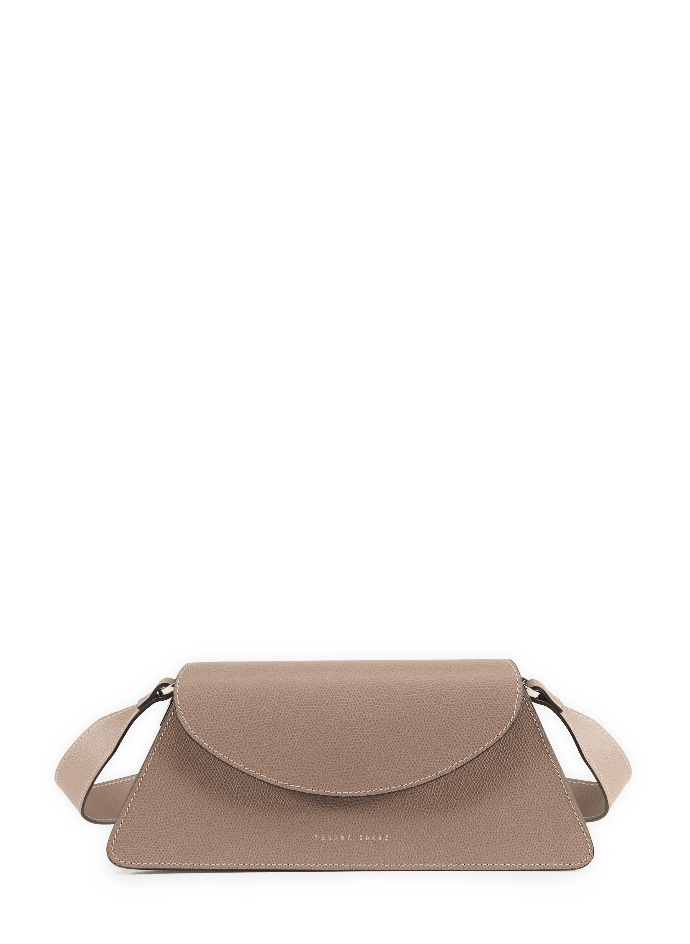 Rosie leather crossbody bag ZARINA ROUGE Beige