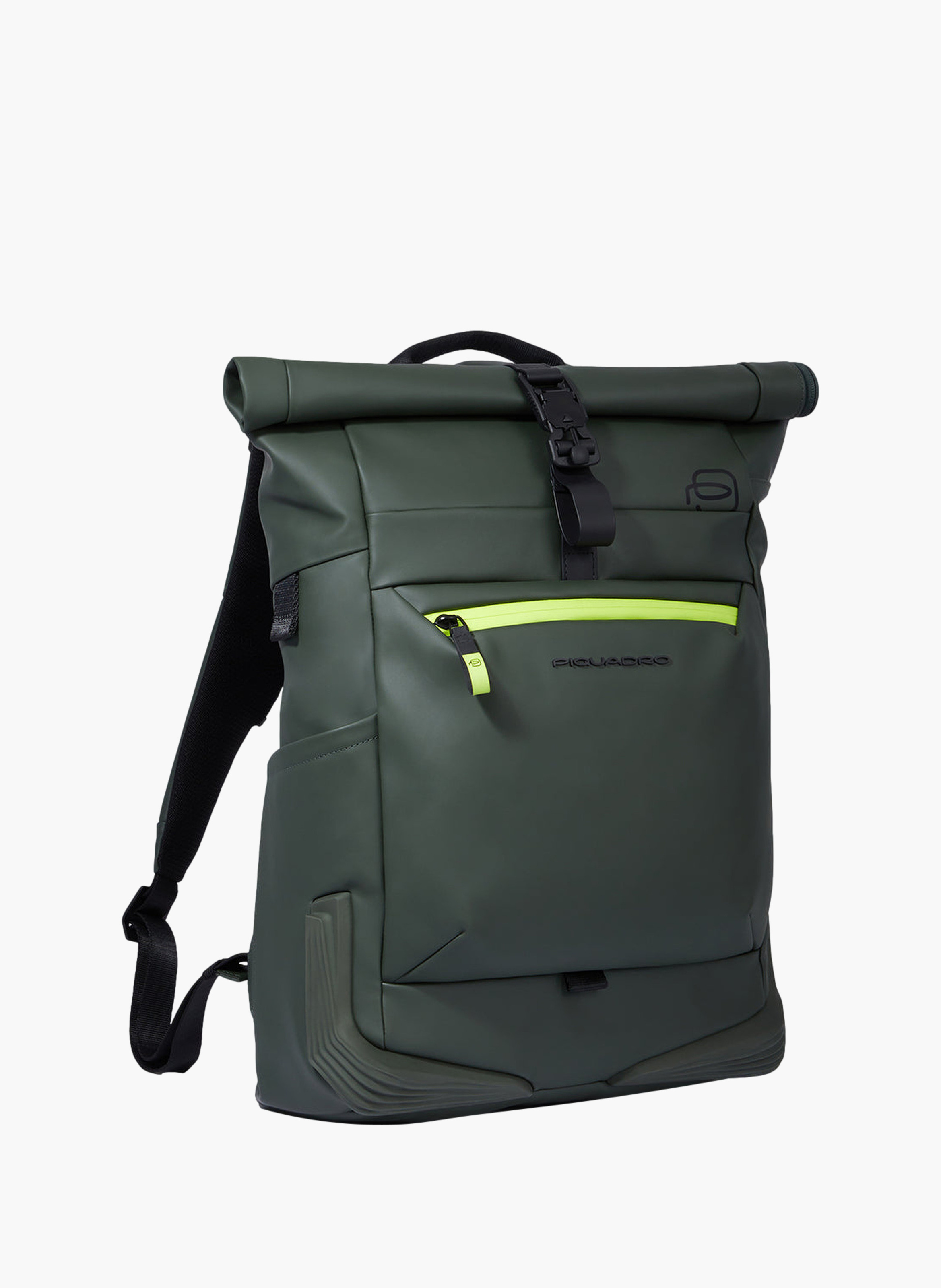 Sac à dos roll-top déperlant pour ordinateur 15,6" PIQUADRO Vert