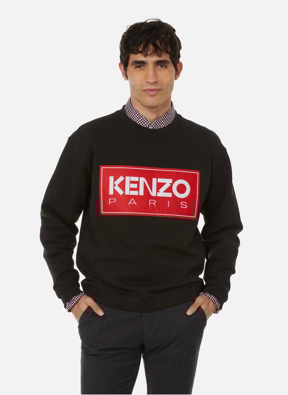 Sweatshirt en coton stretch Noir by KENZO KENZO Sweatshirt en coton stretch Noir