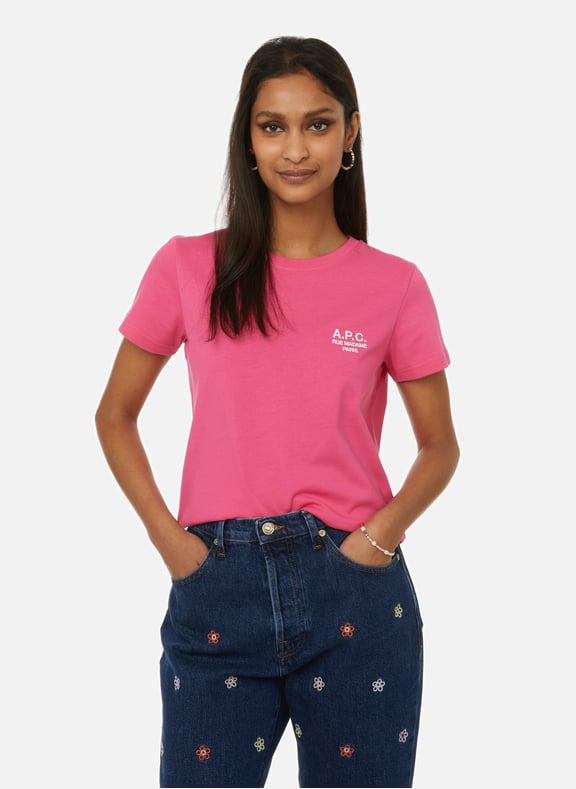 T-shirt New Denise en coton Rose by A.P.C. A.P.C. T-shirt New Denise en coton Rose