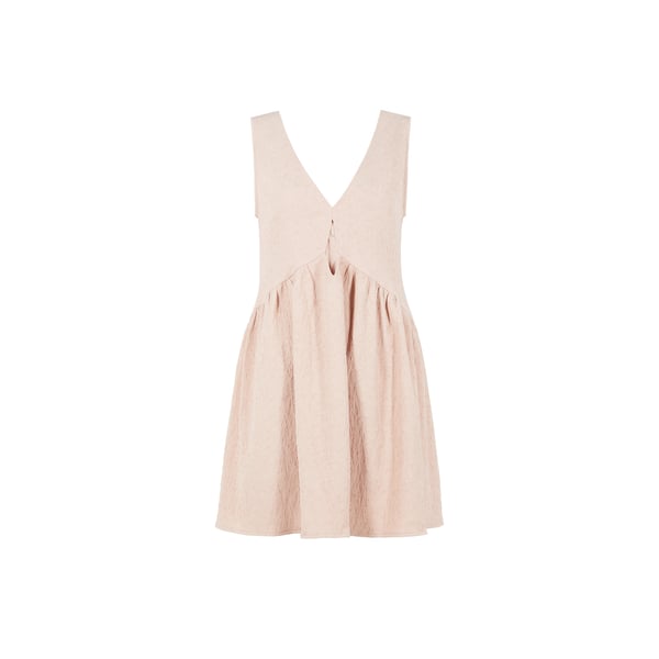 Robe courte en polyester recyclé mélangé