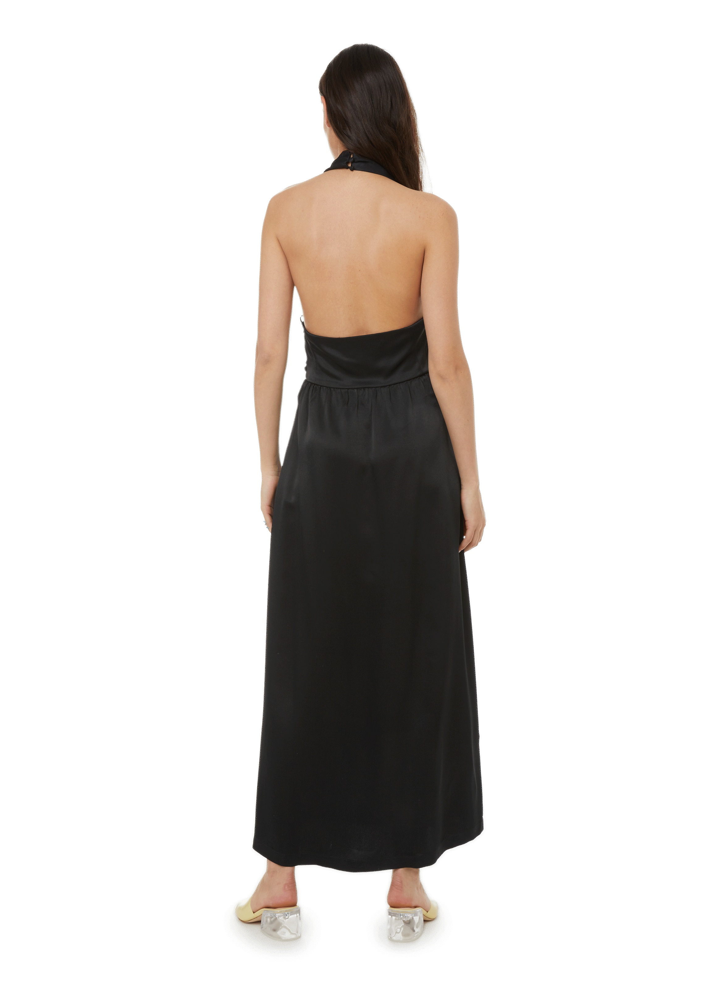 Robe Reese satinée SAISON 1865 Noir