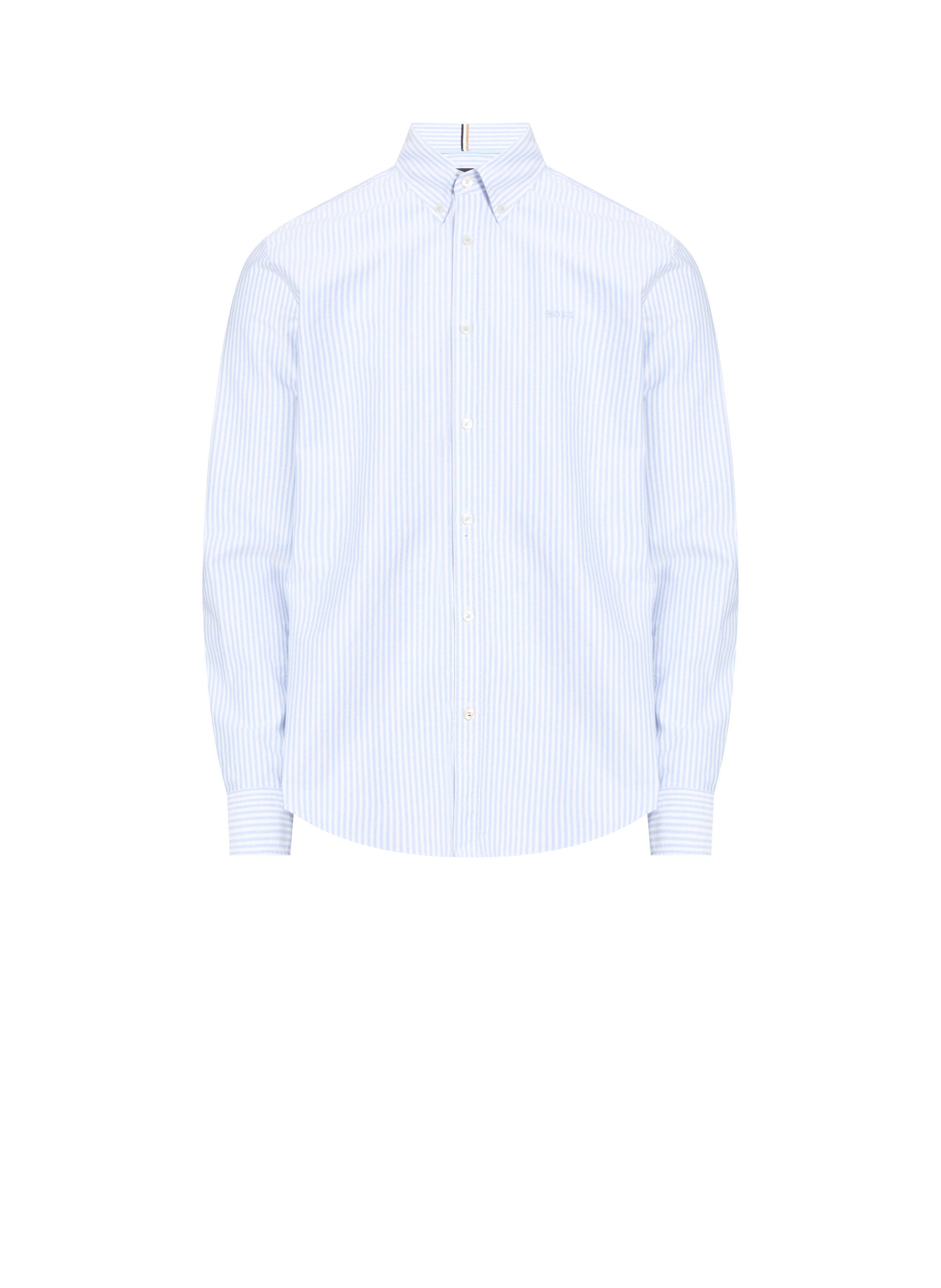 BOSS Chemise rayée slim en coton Multicolore