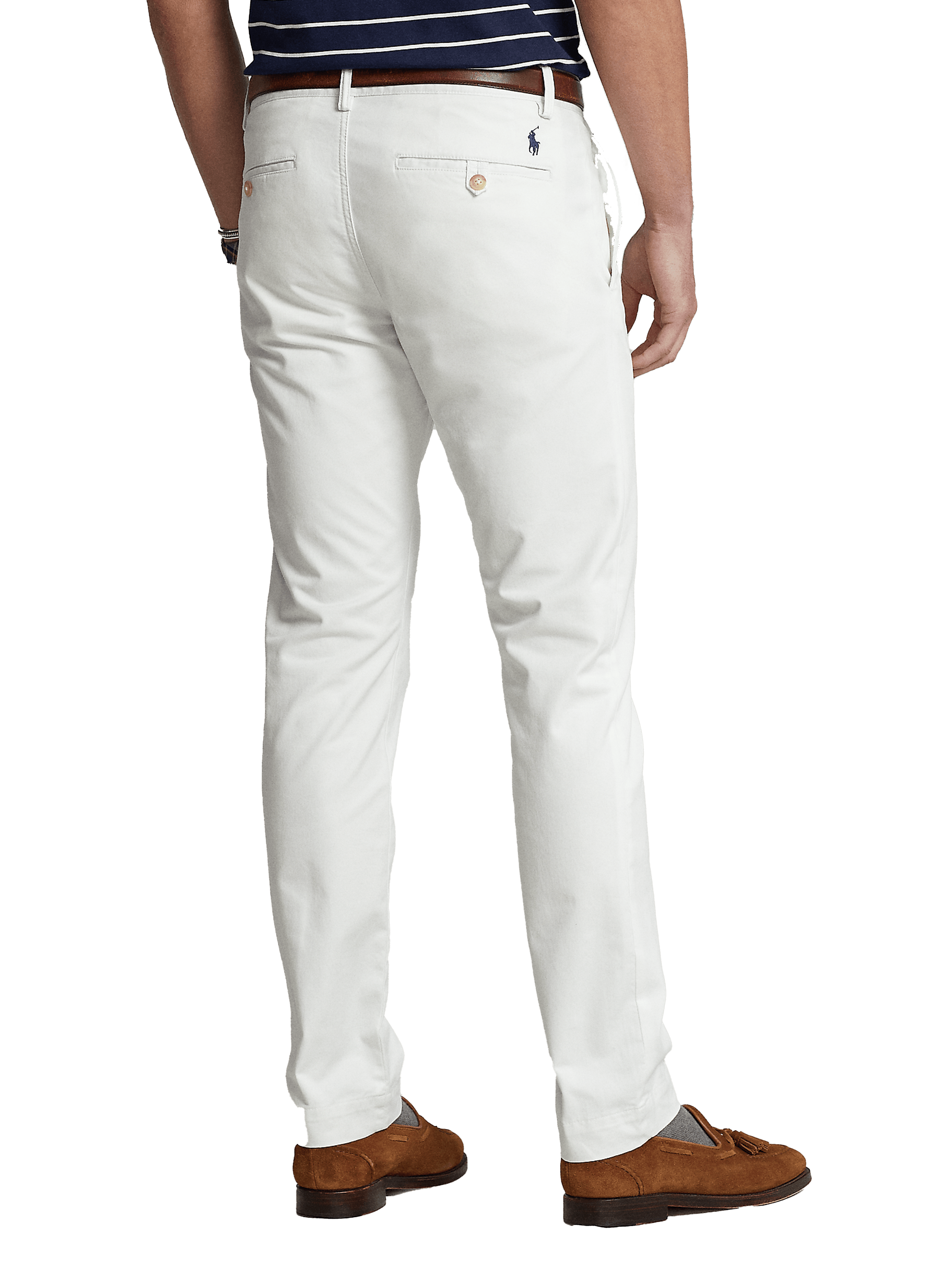 Slim-fit cotton trousers  POLO RALPH LAUREN White