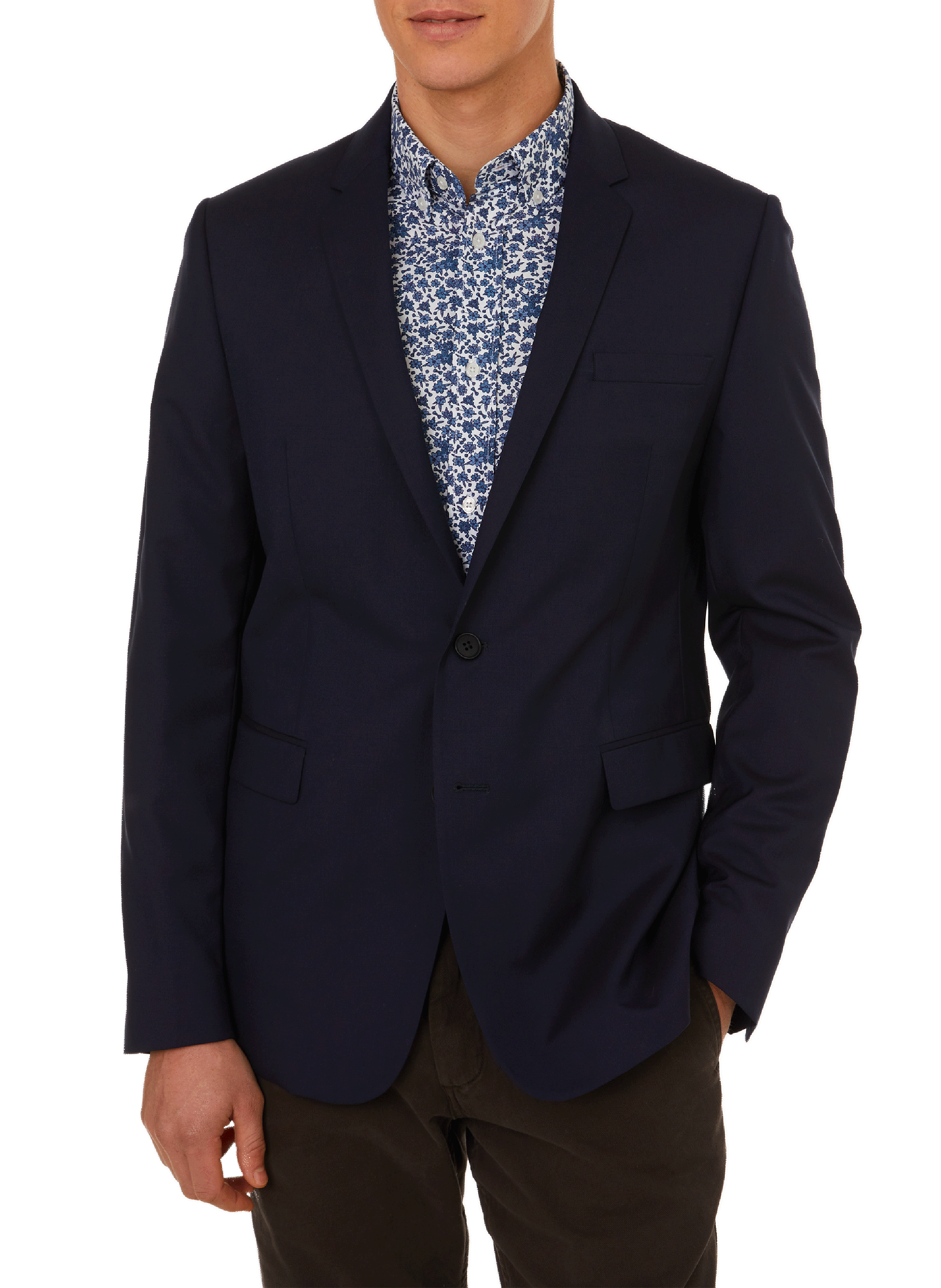 Veste blazer Caph en laine SAISON 1865 Bleu