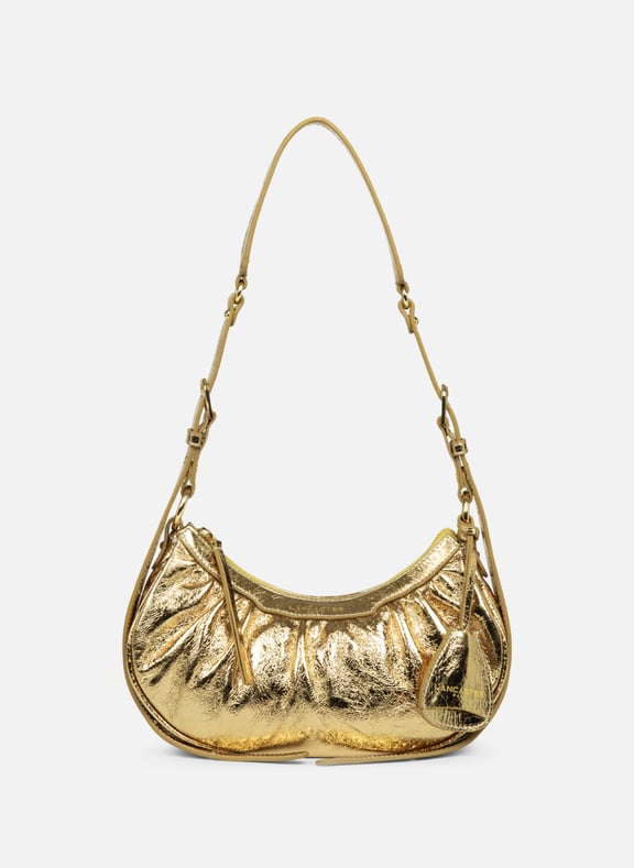 Petit sac demi lune - rétro glam Doré by LANCASTER LANCASTER Petit sac demi lune - rétro glam Doré
