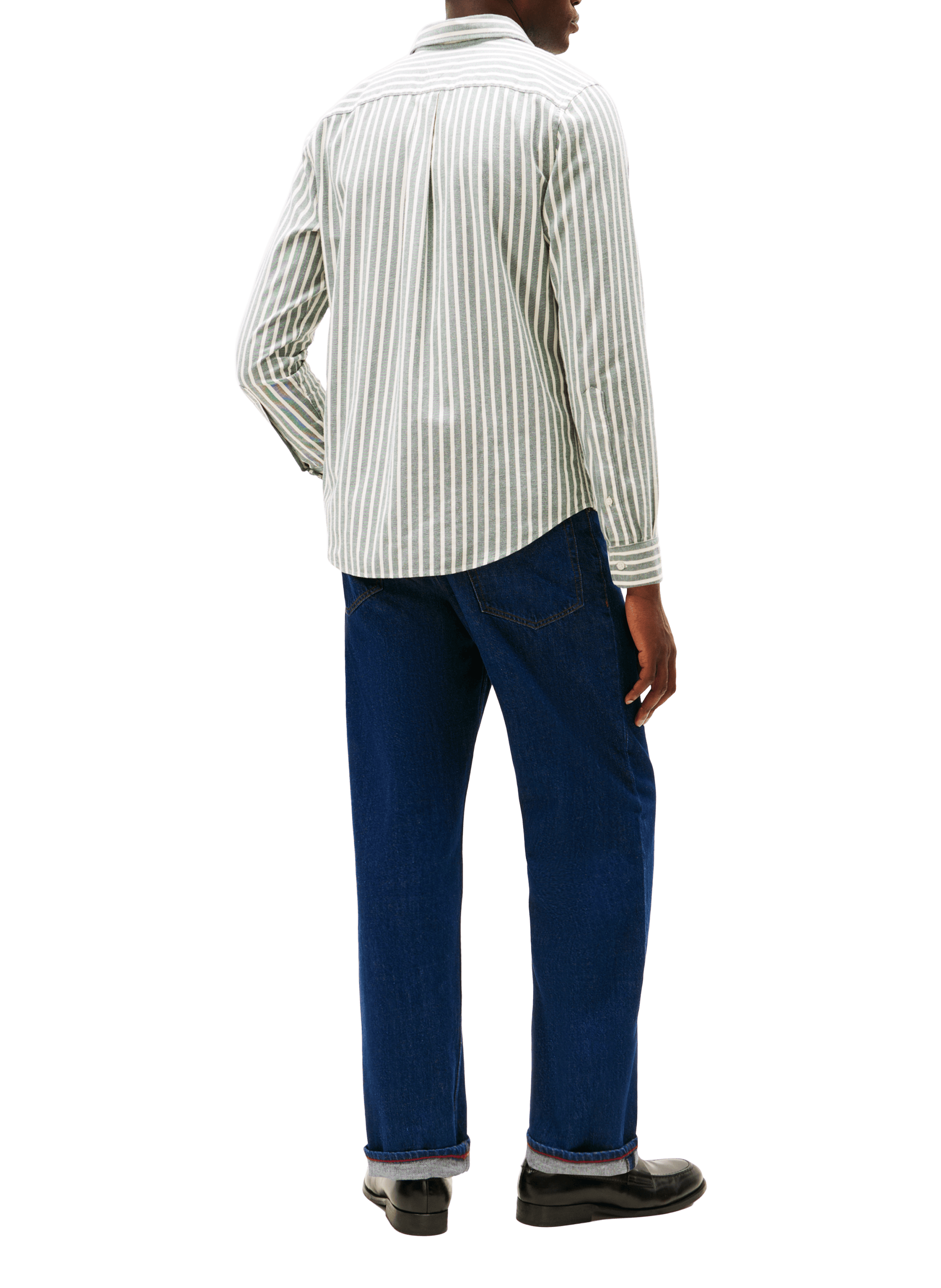 Striped classic collar cotton shirt TOMMY HILFIGER Multicolour