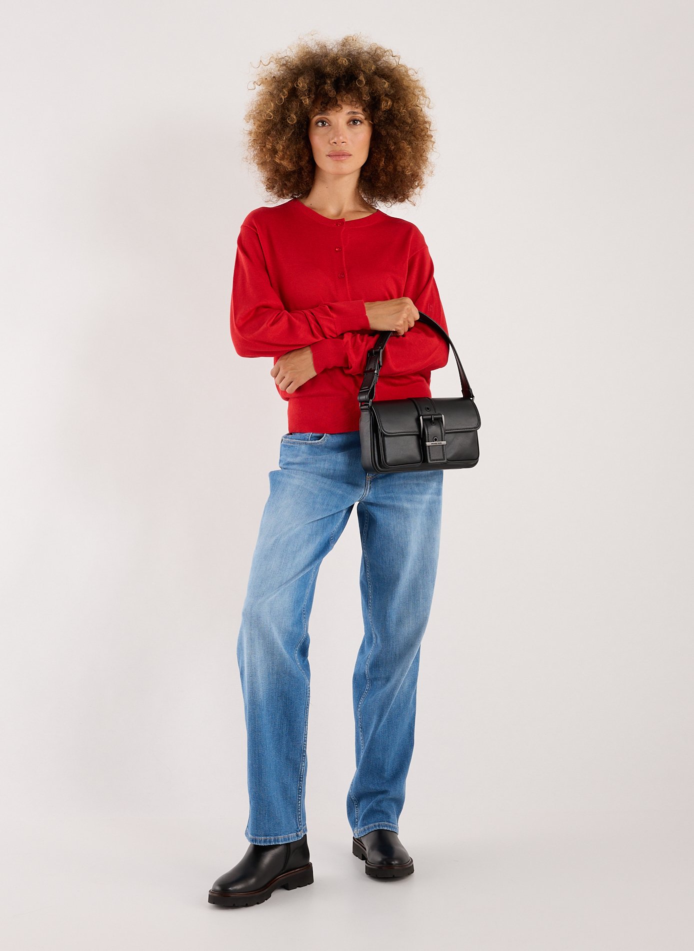 Cleo leather handbag MICHAEL KORS Black