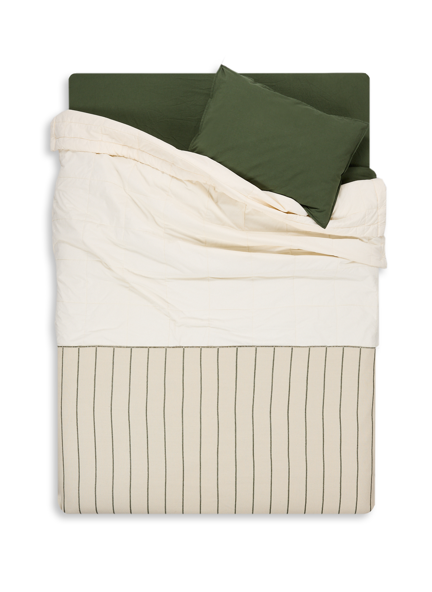 Plaid à motif rayé AU PRINTEMPS PARIS Vert