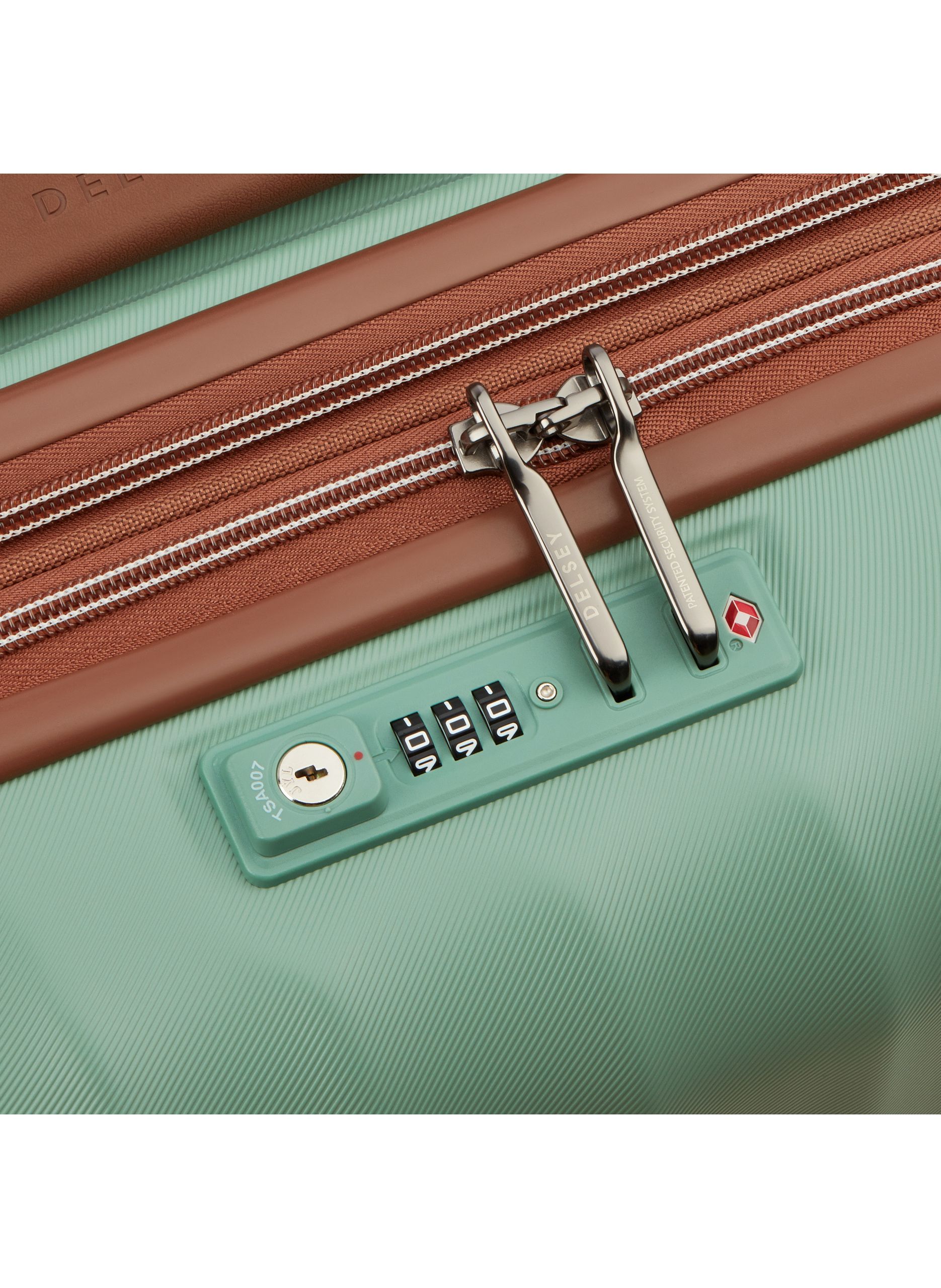 Valise cabine rigide taille s - carrousel 2 DELSEY PARIS Vert