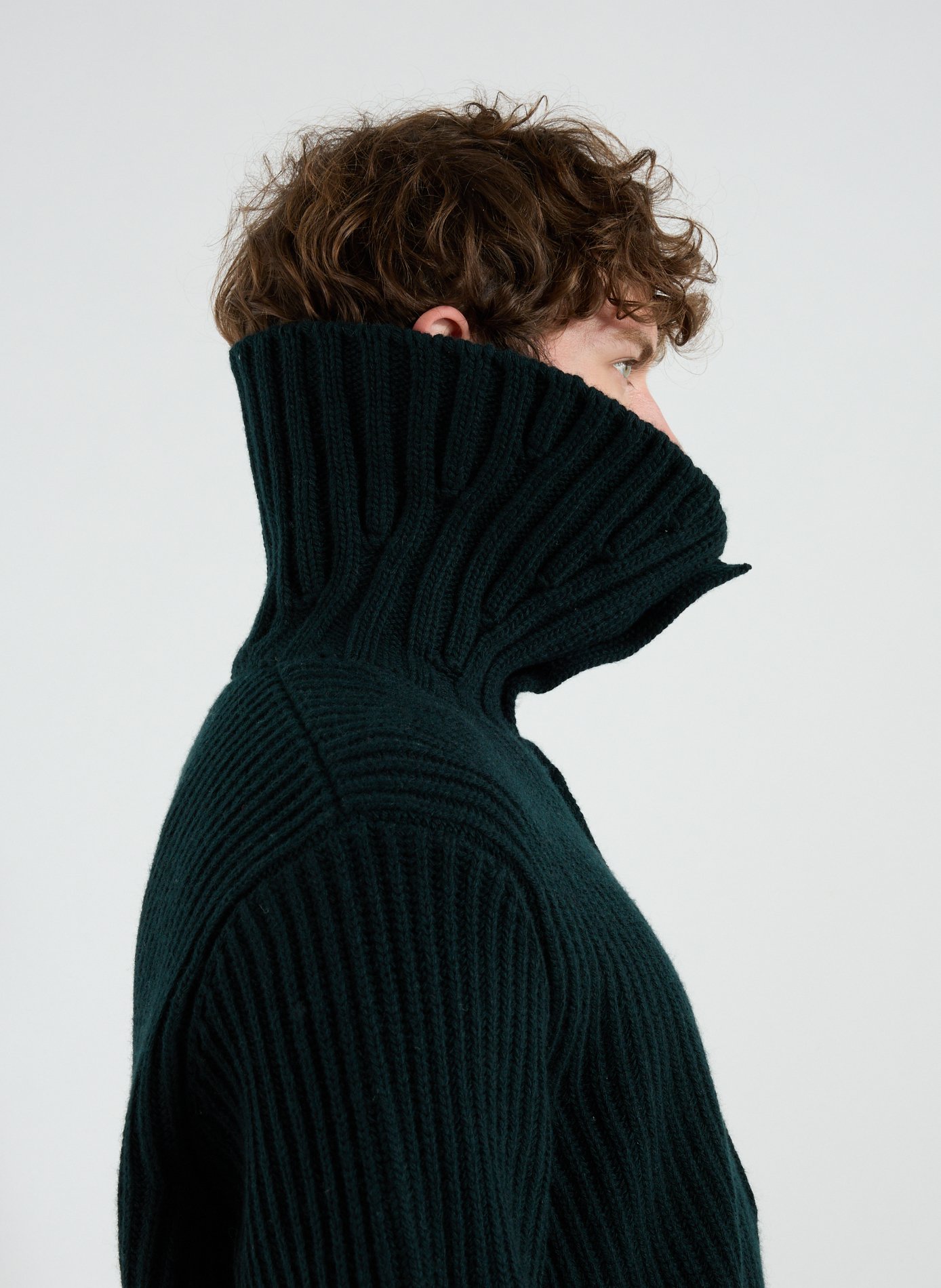 Roll-neck wool Jumper  LACOSTE Green