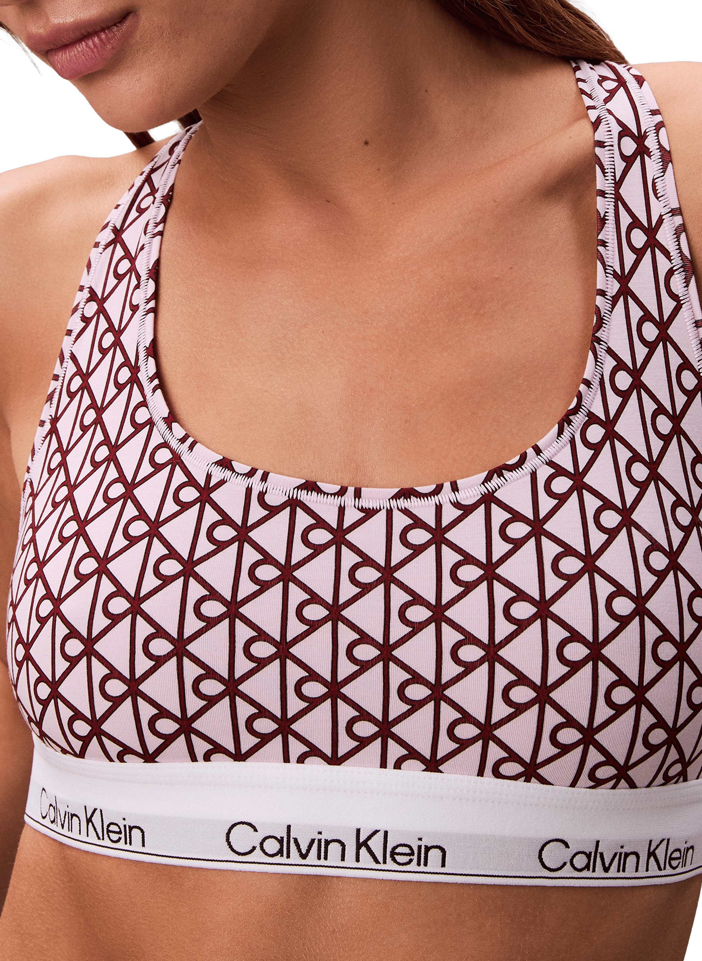 Brassière en coton CALVIN KLEIN Rouge