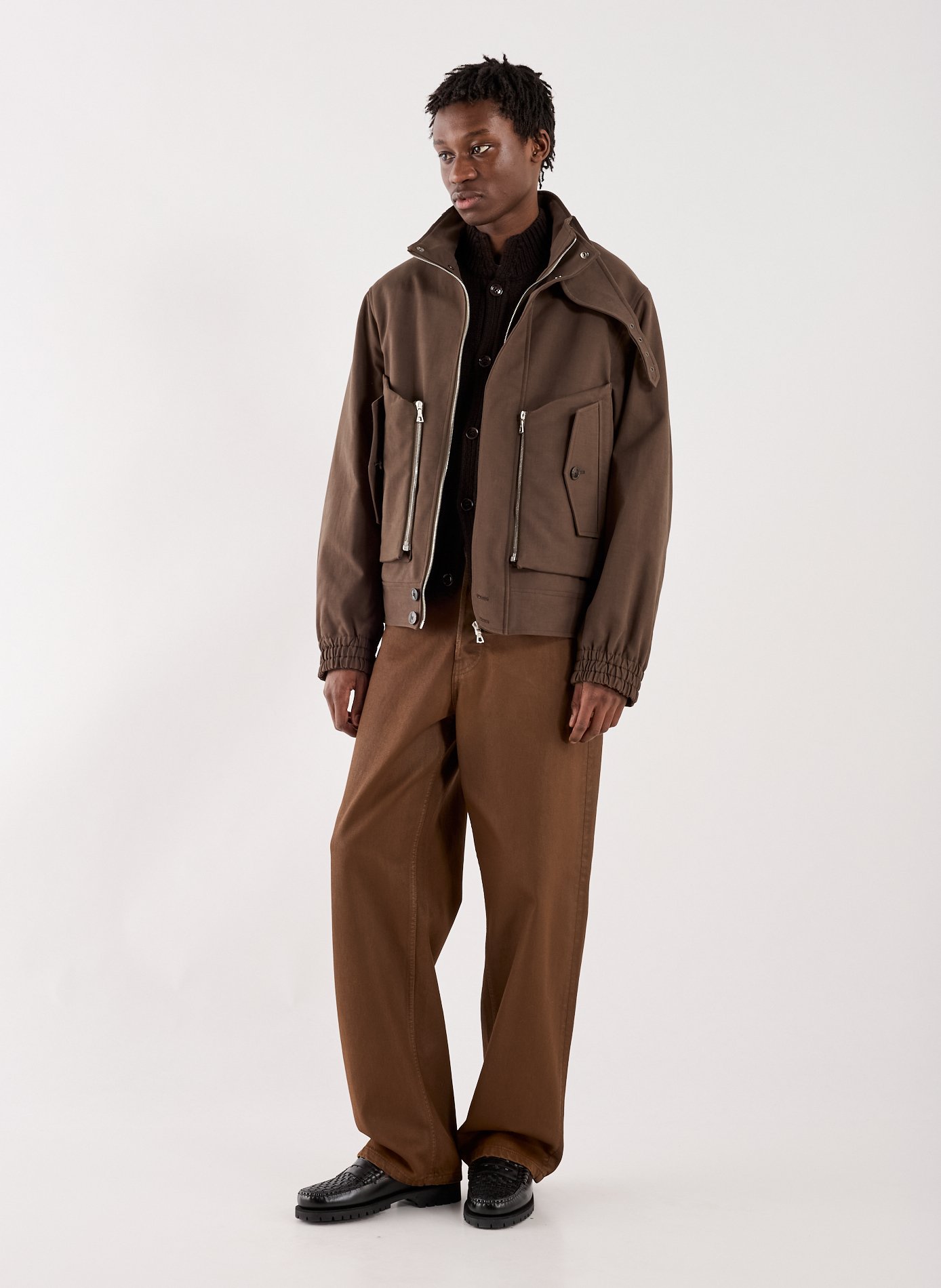 Cotton jacket DRIES VAN NOTEN Brown