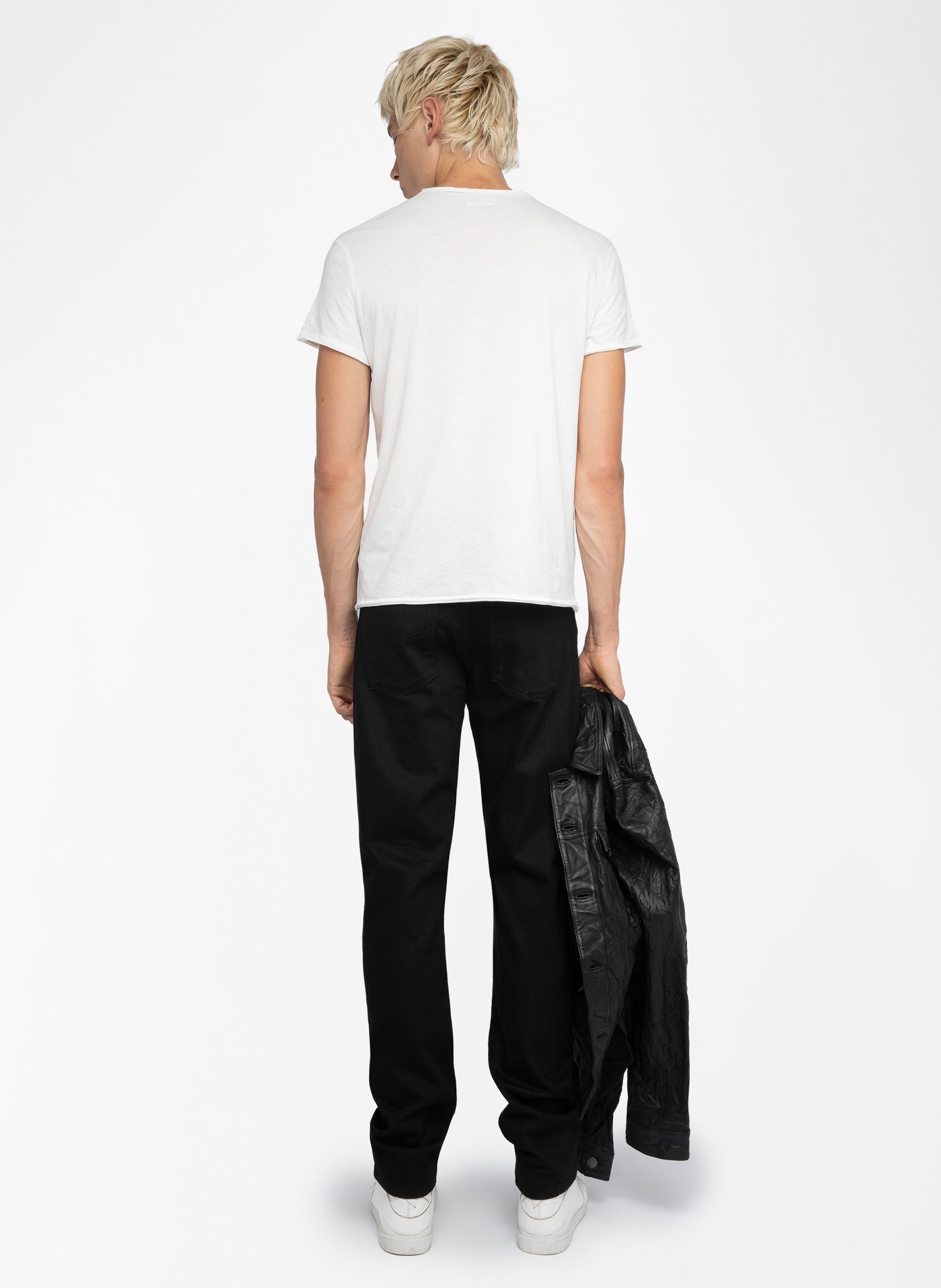 Tee-shirt droit en coton bio monastir ZADIG&VOLTAIRE Blanc