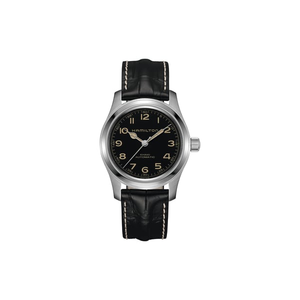 Montre automatique en cuir et acier inoxydable Montre automatique en cuir et acier inoxydable