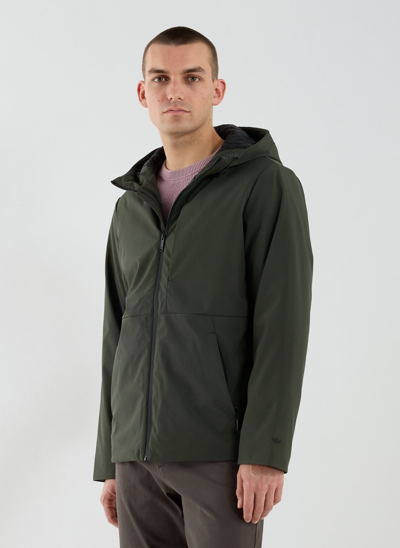 Blouson à capuche en coton mélangé DOCKERS Kaki