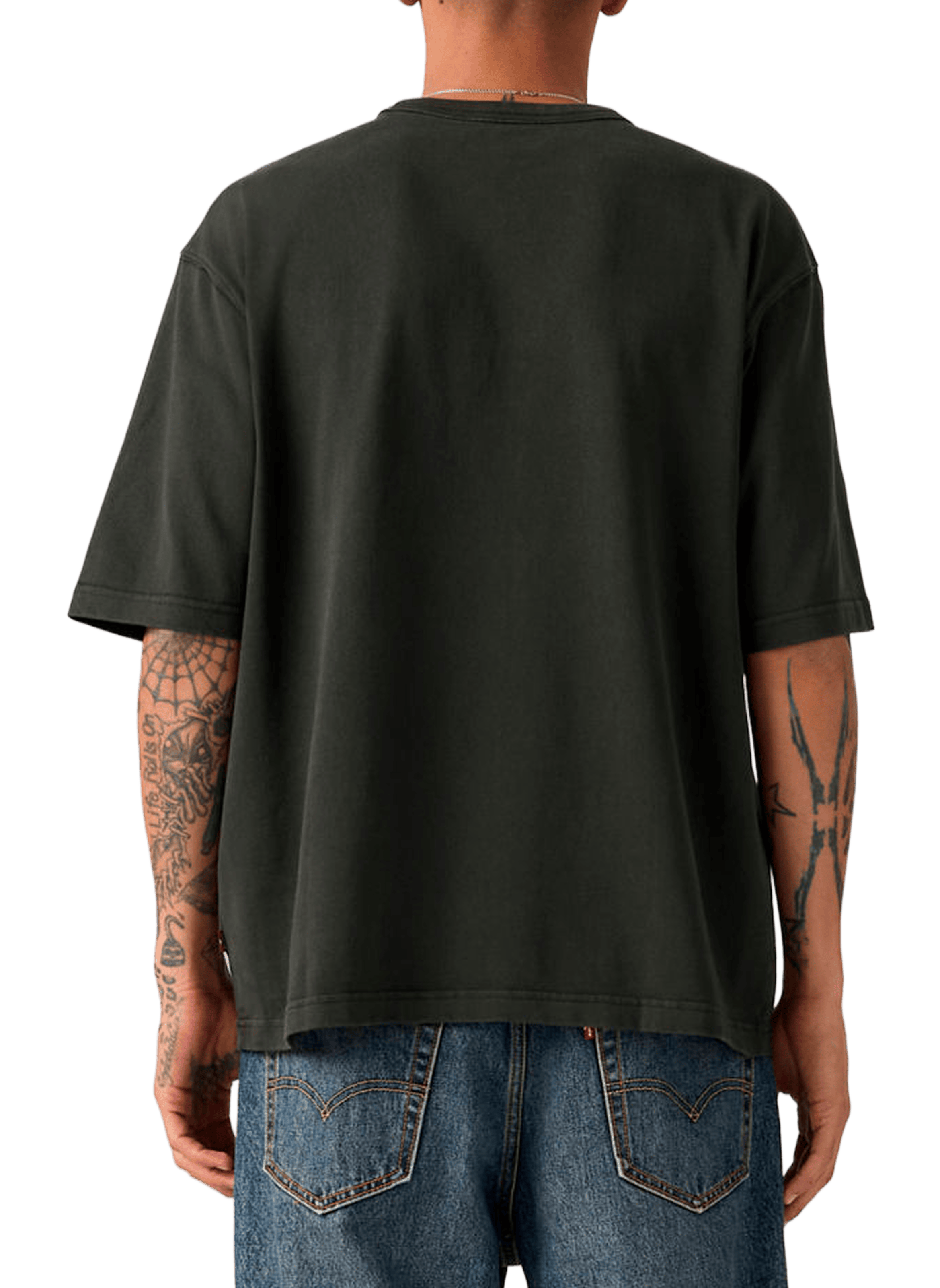 Straight short-sleeved cotton T-shirt LEVI'S Black
