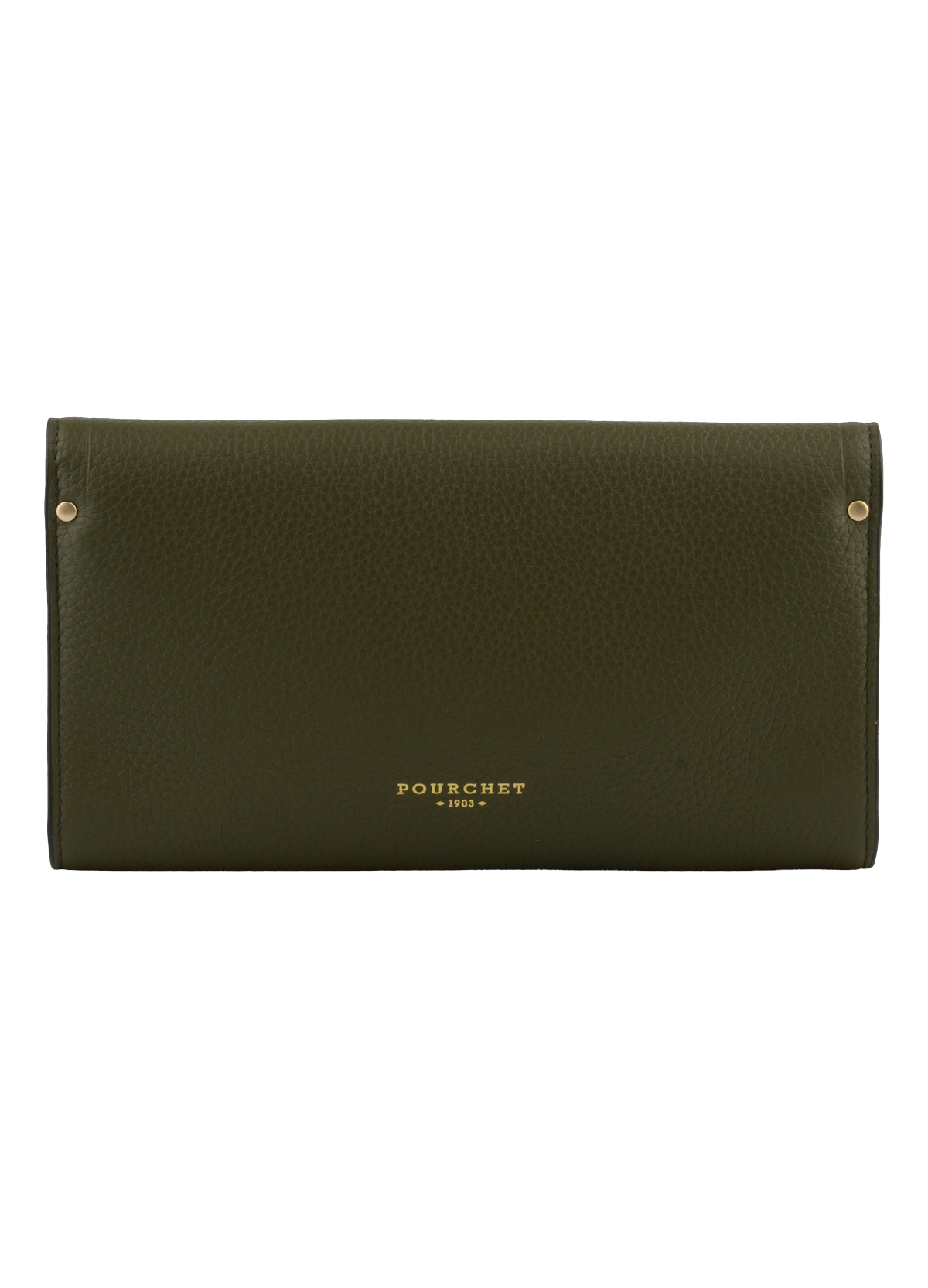 Sèvres | pochette en cuir de vachette Kaki