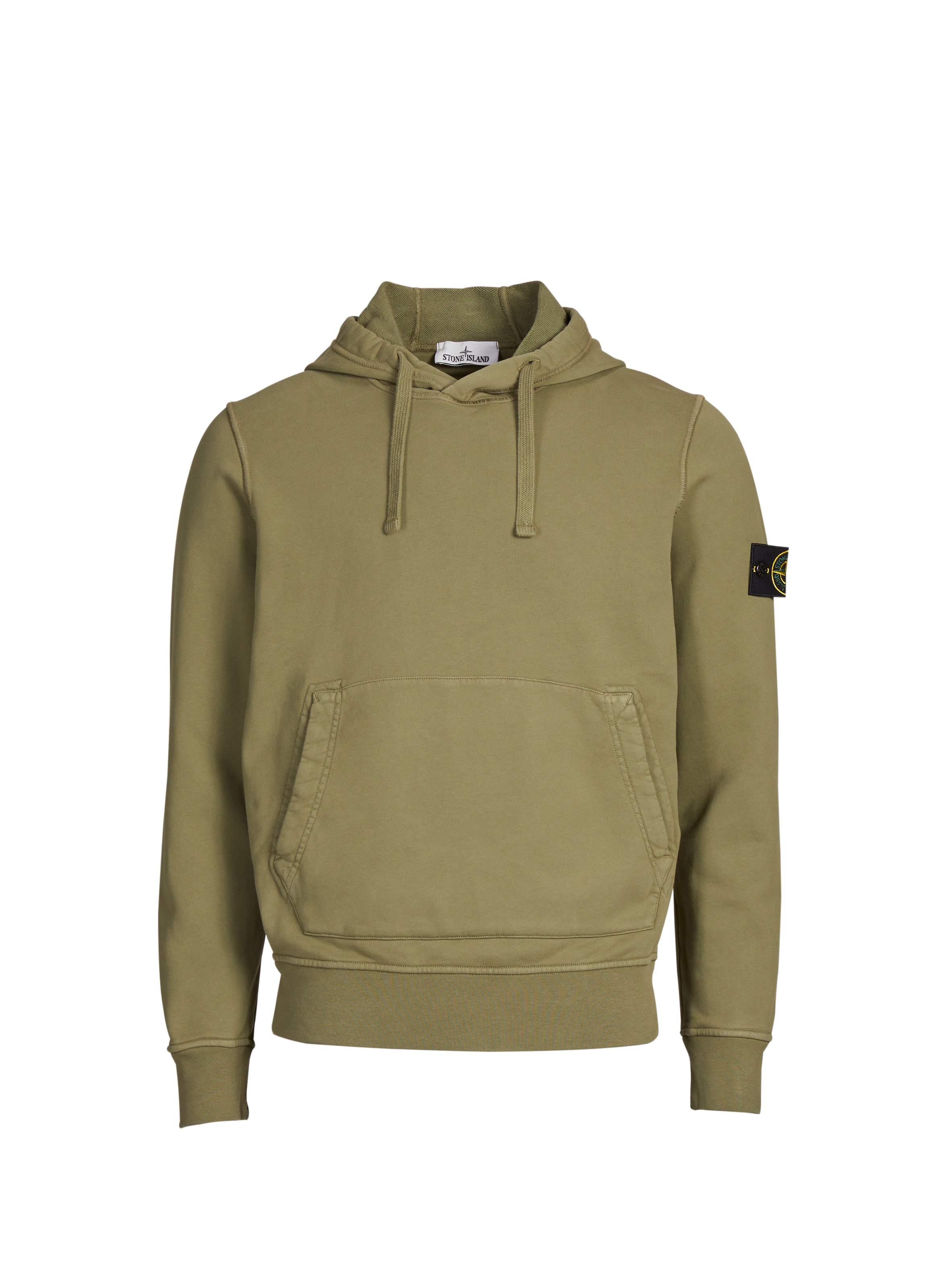 Hoodie en coton STONE ISLAND Kaki