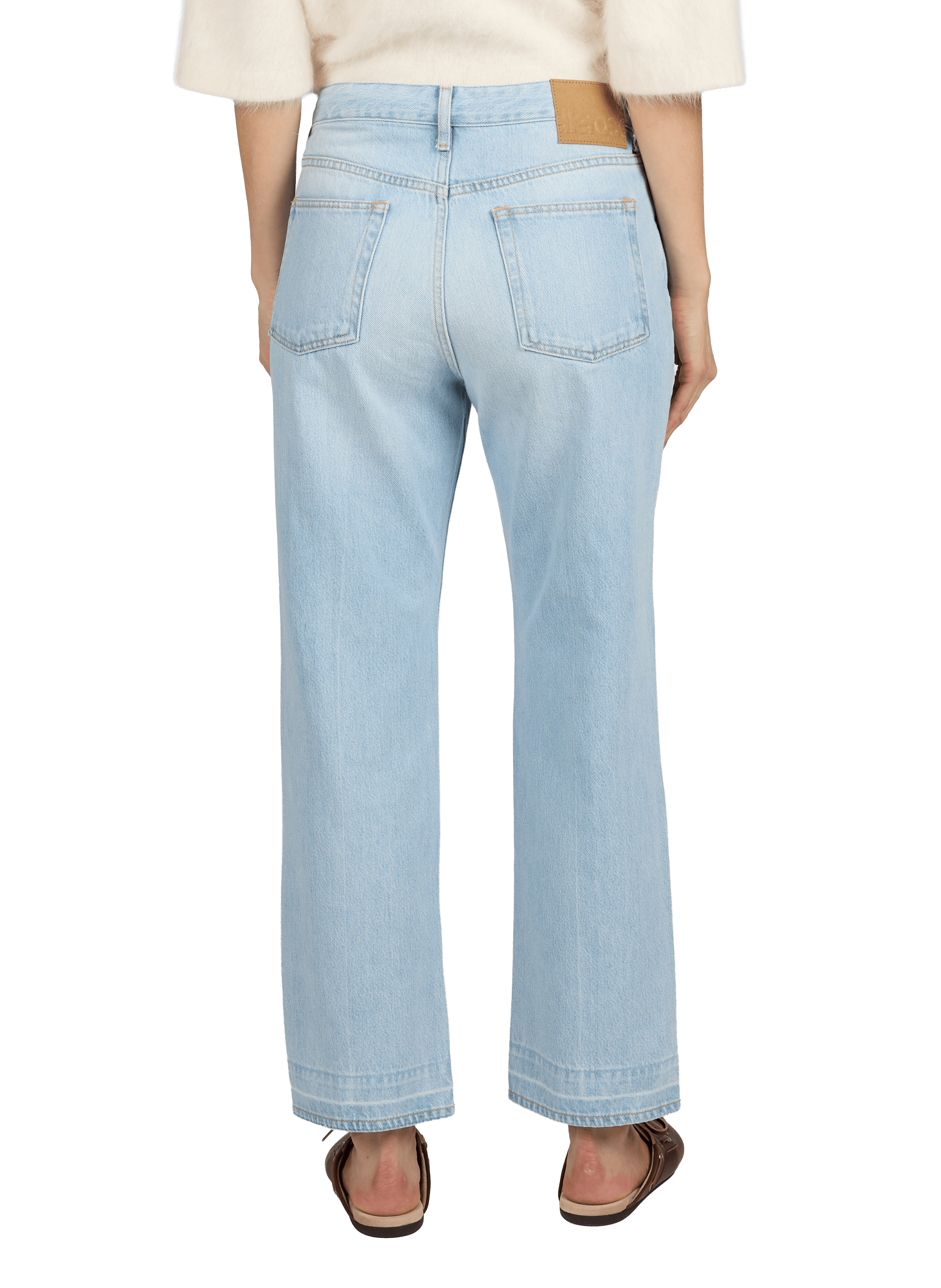 Jean Popeye droit en coton mélangé BELLEROSE Bleu