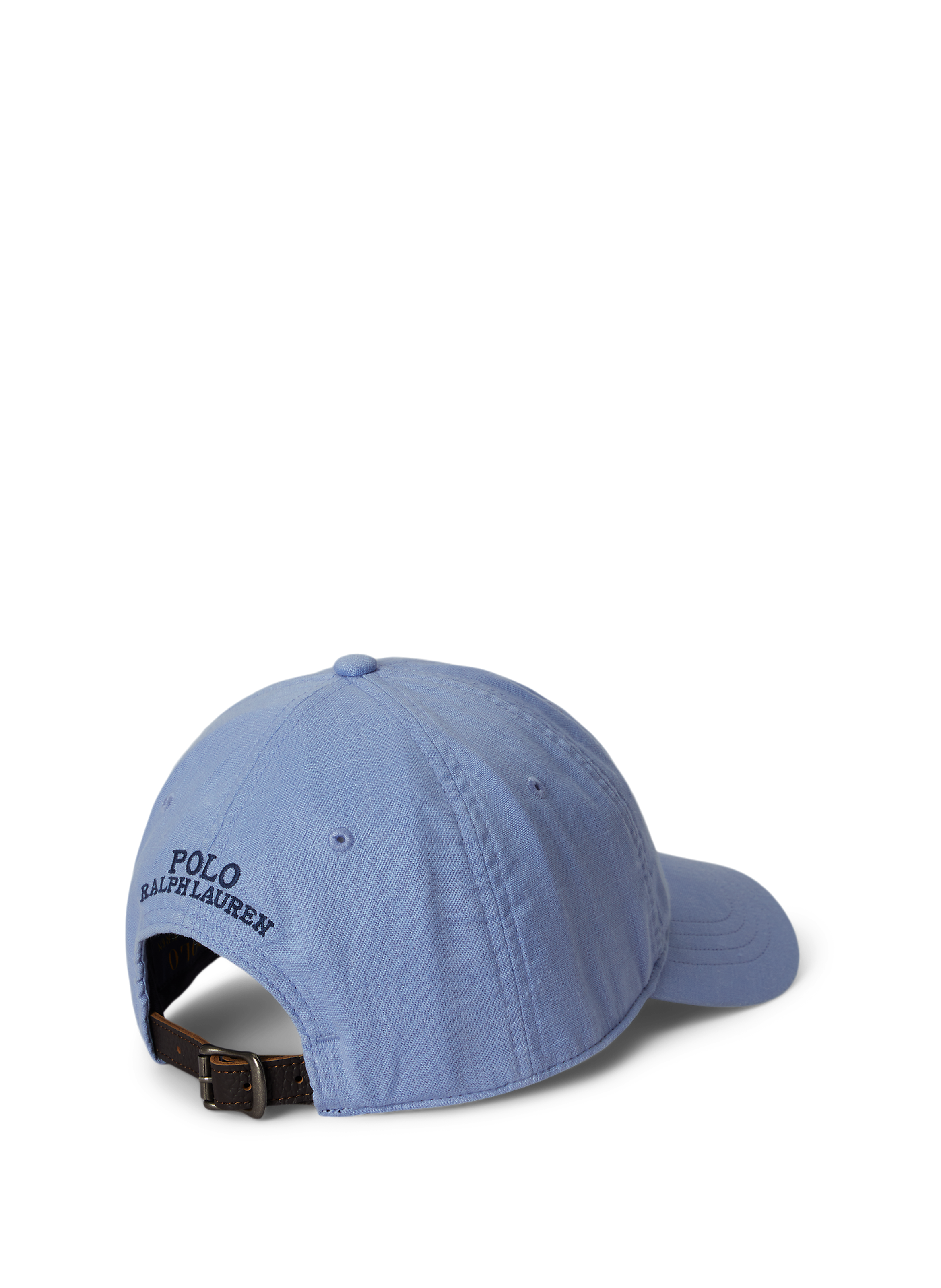 Casquette brodée en lin POLO RALPH LAUREN Blue