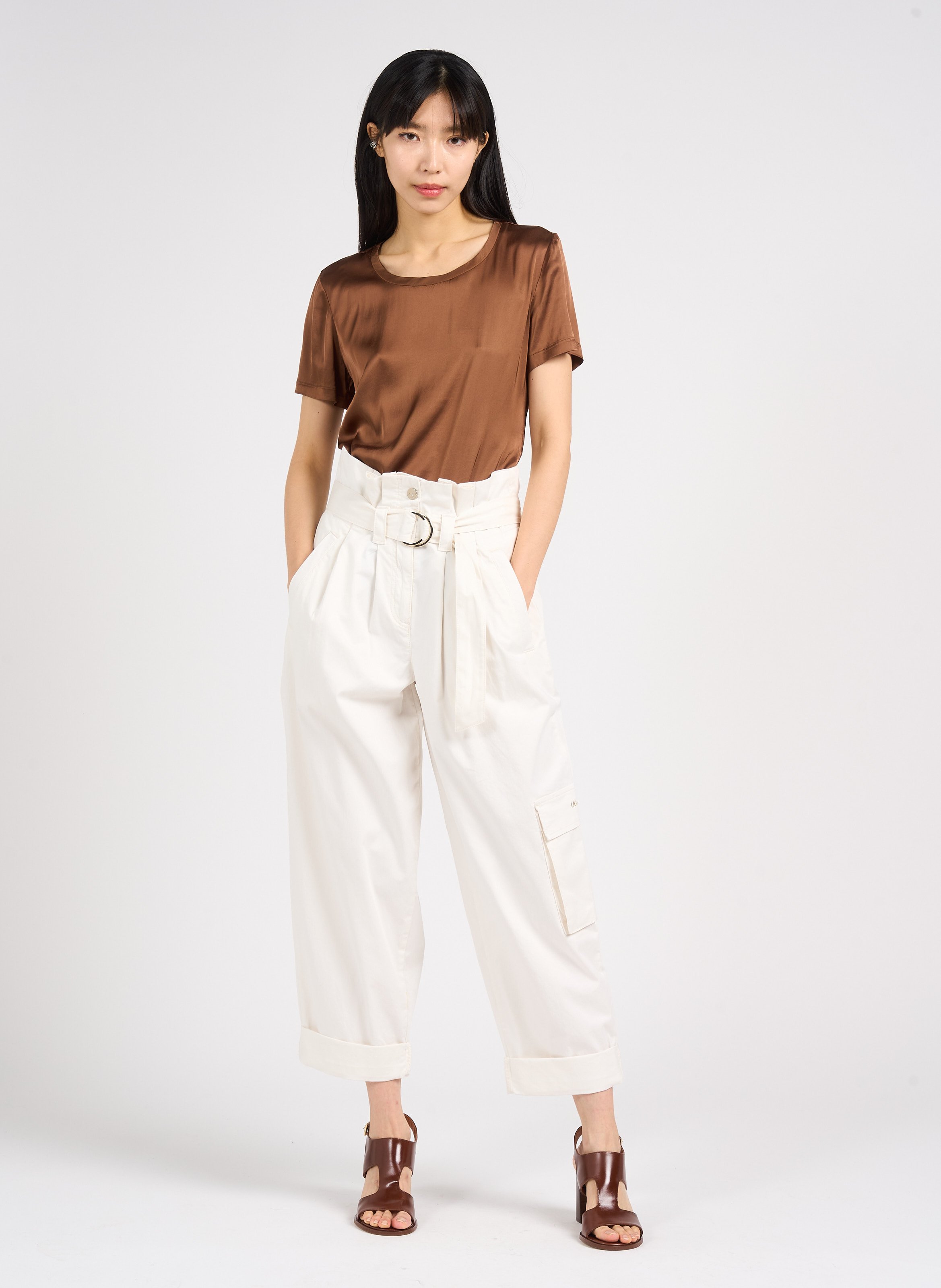 Sandales hautes en cuir Ding JONAK Marron